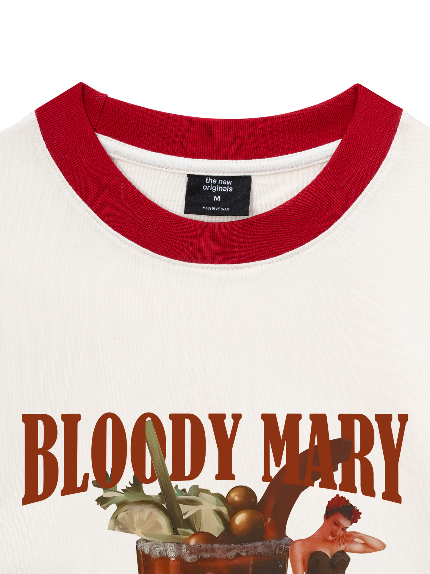 Áo Thun Ringer Relaxed Fit Fresh Bloody Mary