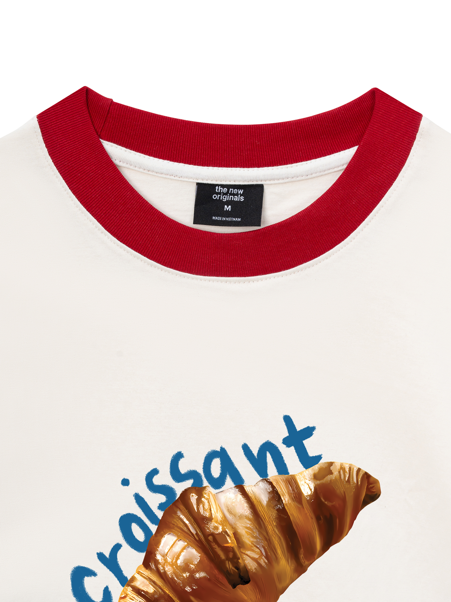 Áo Thun Ringer Relaxed Fit Sweet Patry Croissant