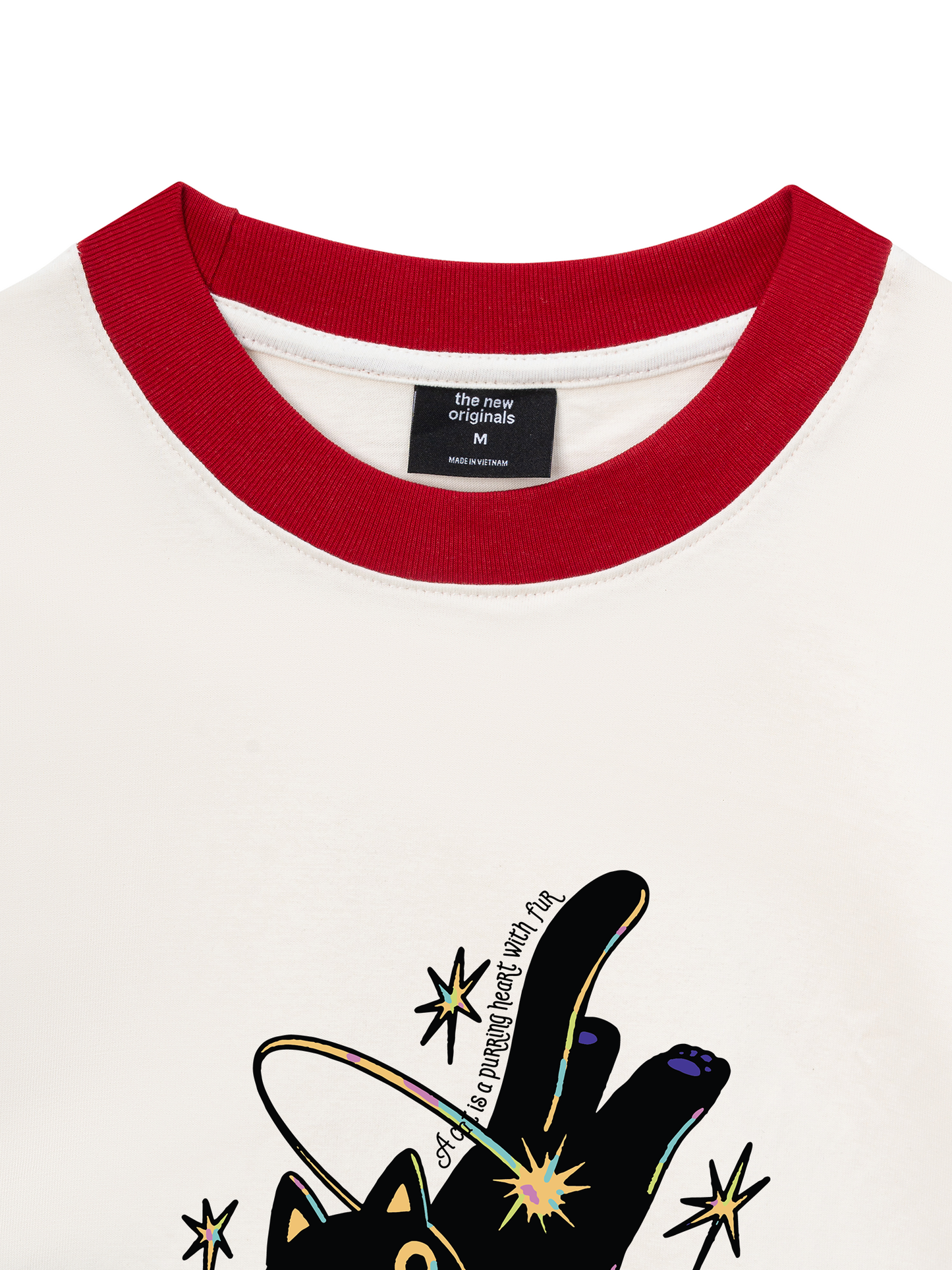 Áo Thun Ringer Relaxed Fit A Black Cat