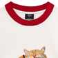 Áo Thun Ringer Relaxed Fit Animal Mood Funny Meow