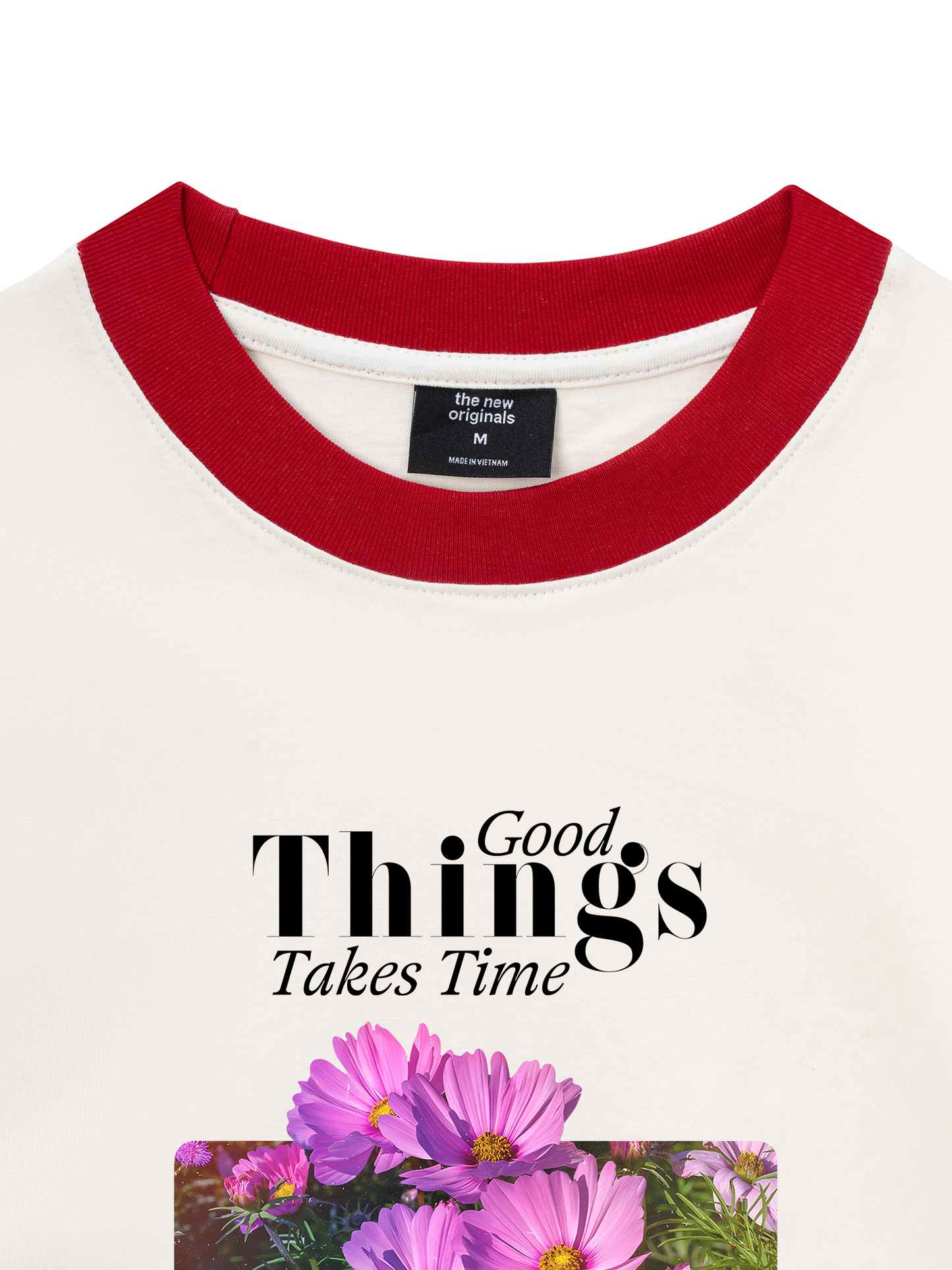 Áo Thun Ringer Relaxed Fit Good Things Take Time