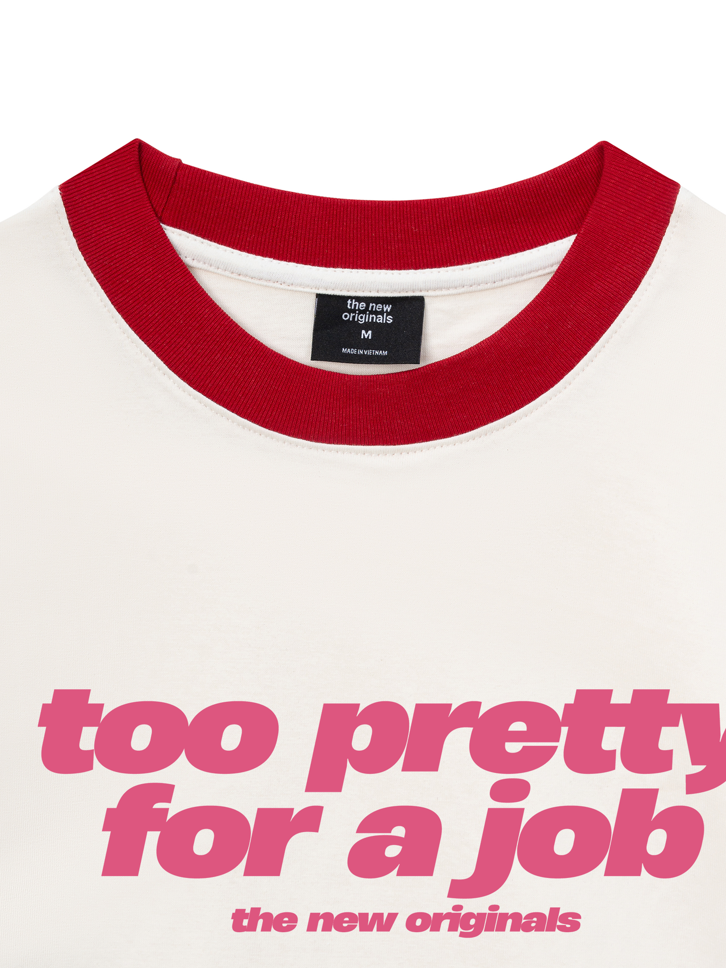 Áo Thun Ringer Relaxed Fit Life Vibe Too Pretty