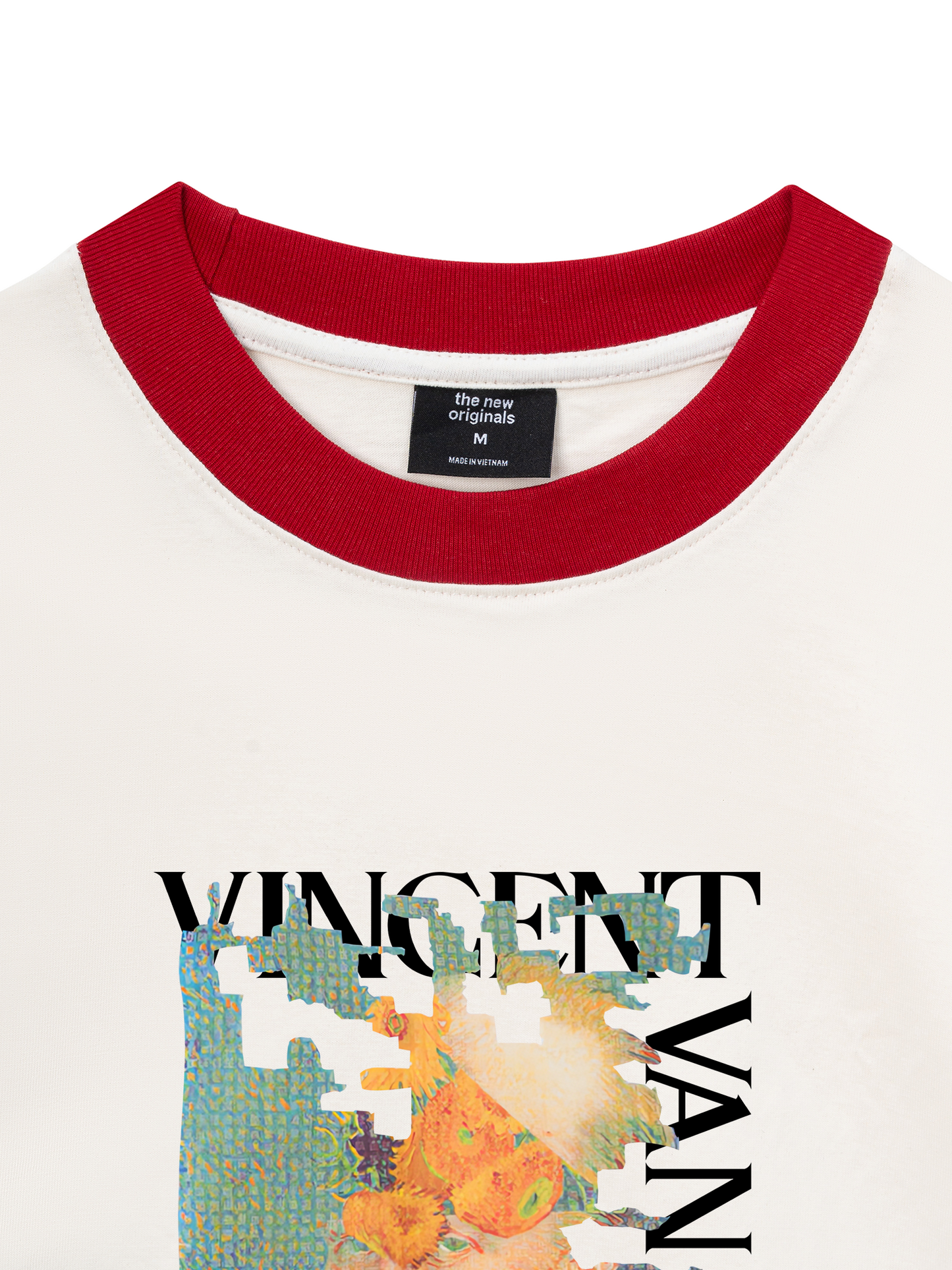 Áo Thun Ringer Relaxed Fit Puzzle Van Gogh