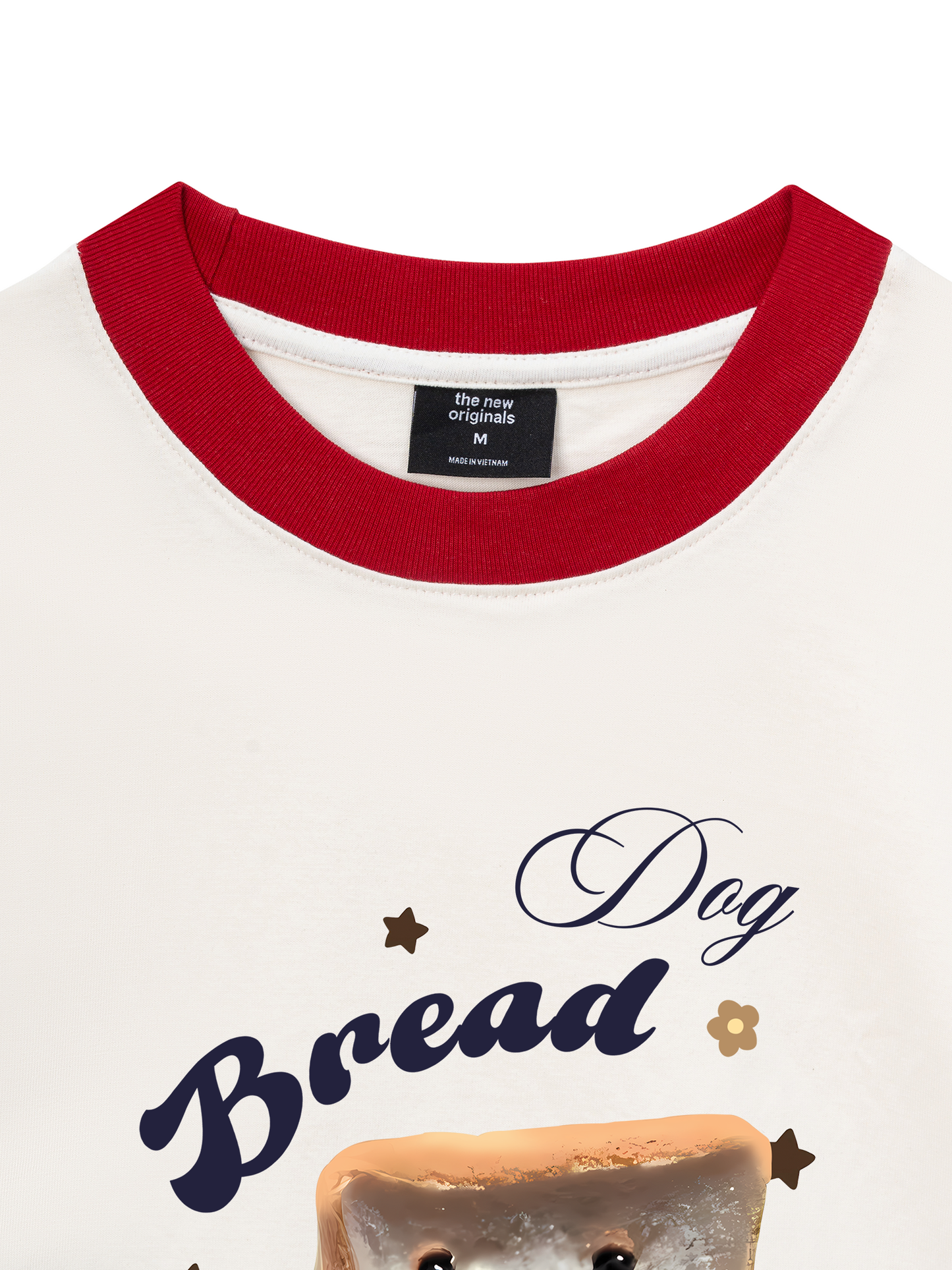 Áo Thun Ringer Relaxed Fit Sweet Pastry Bread Dog