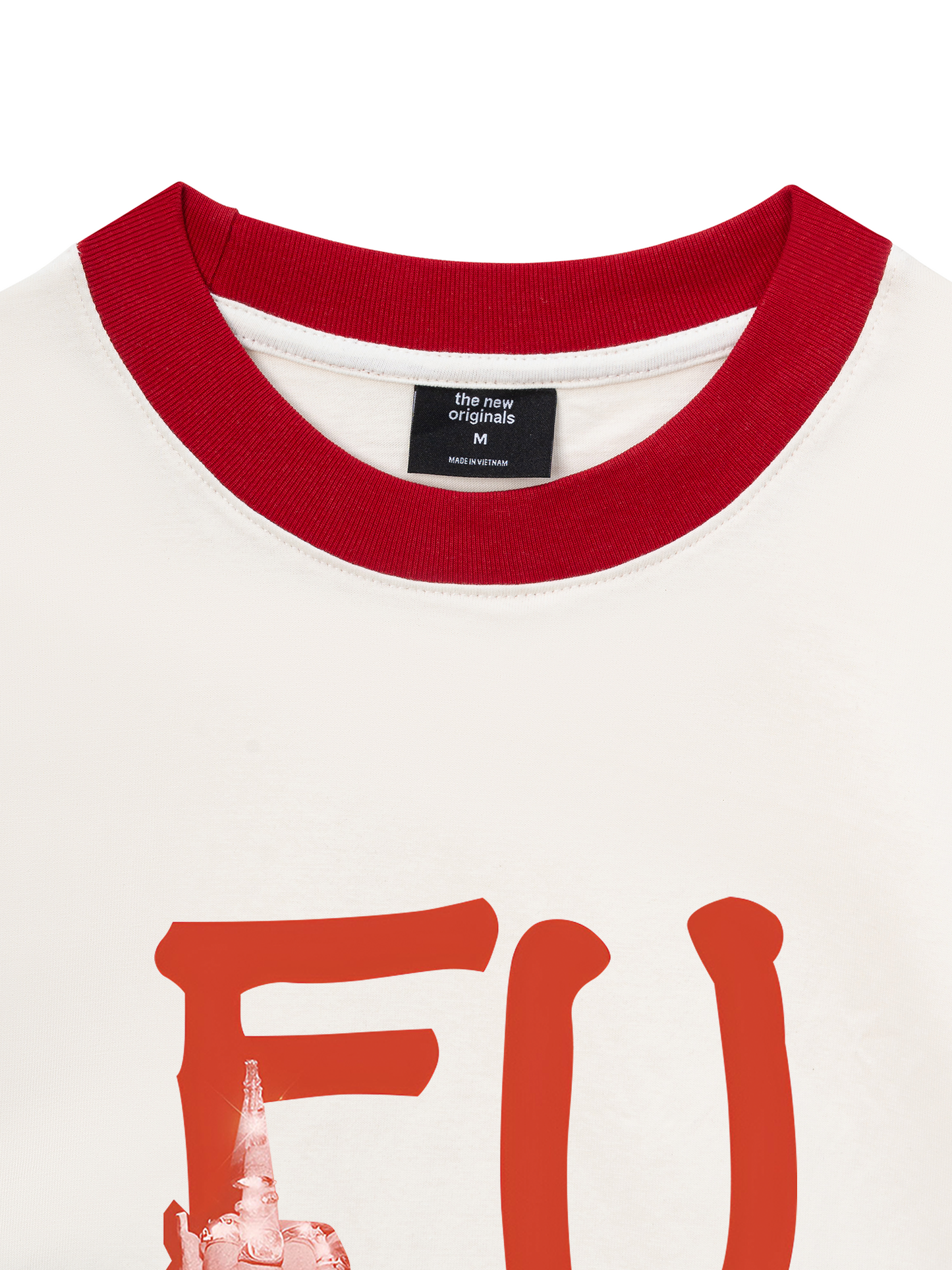 Áo Thun Ringer Relaxed Fit FUCK-Double Lovers
