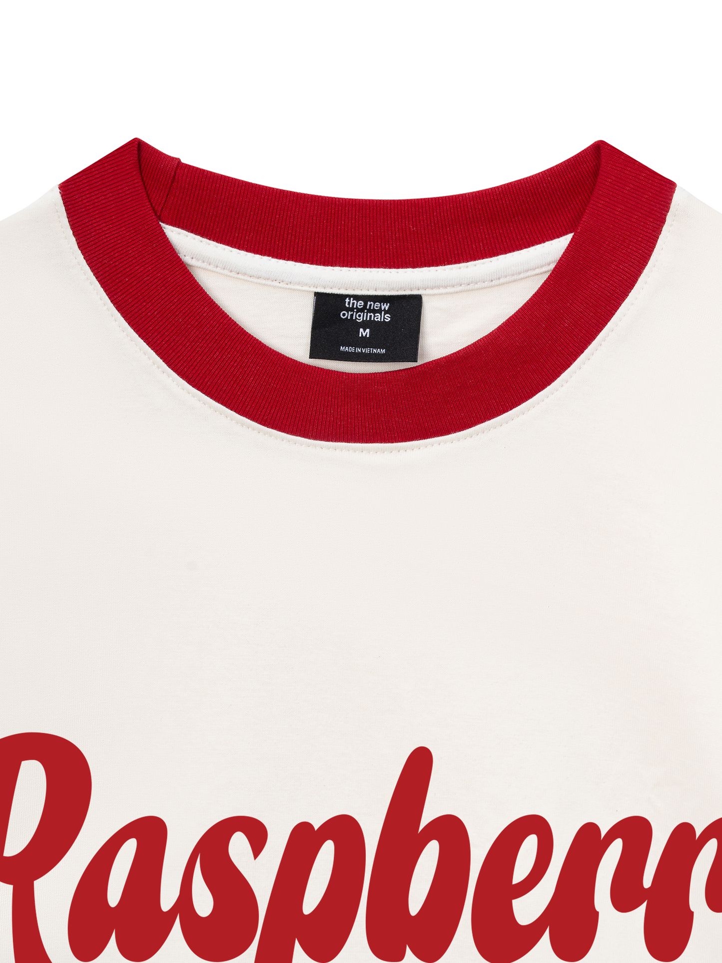 Áo Thun Ringer Relaxed Fit Summer Vibes Raspberry