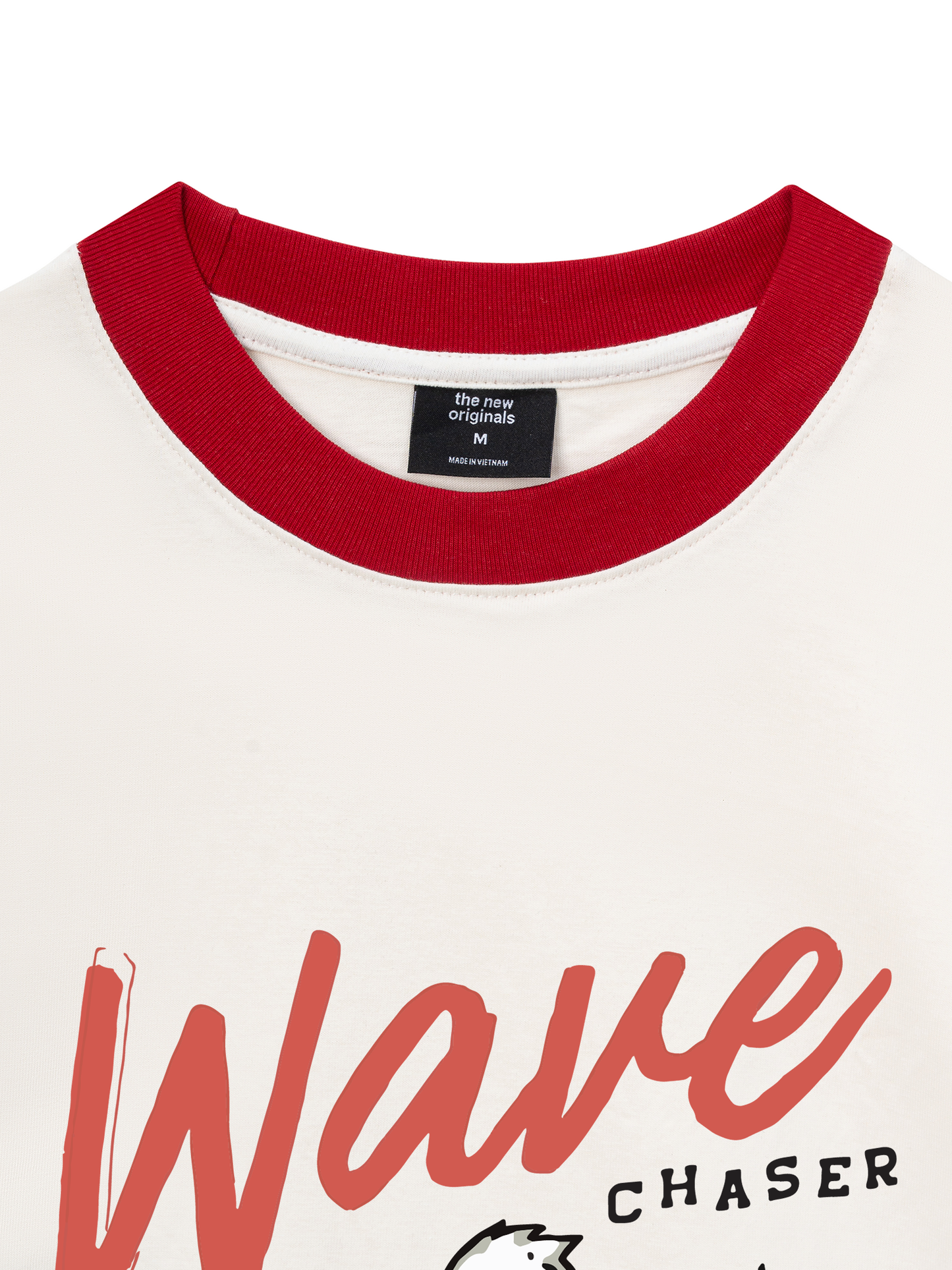 Áo Thun Ringer Relaxed Fit Ocean Duck Waves