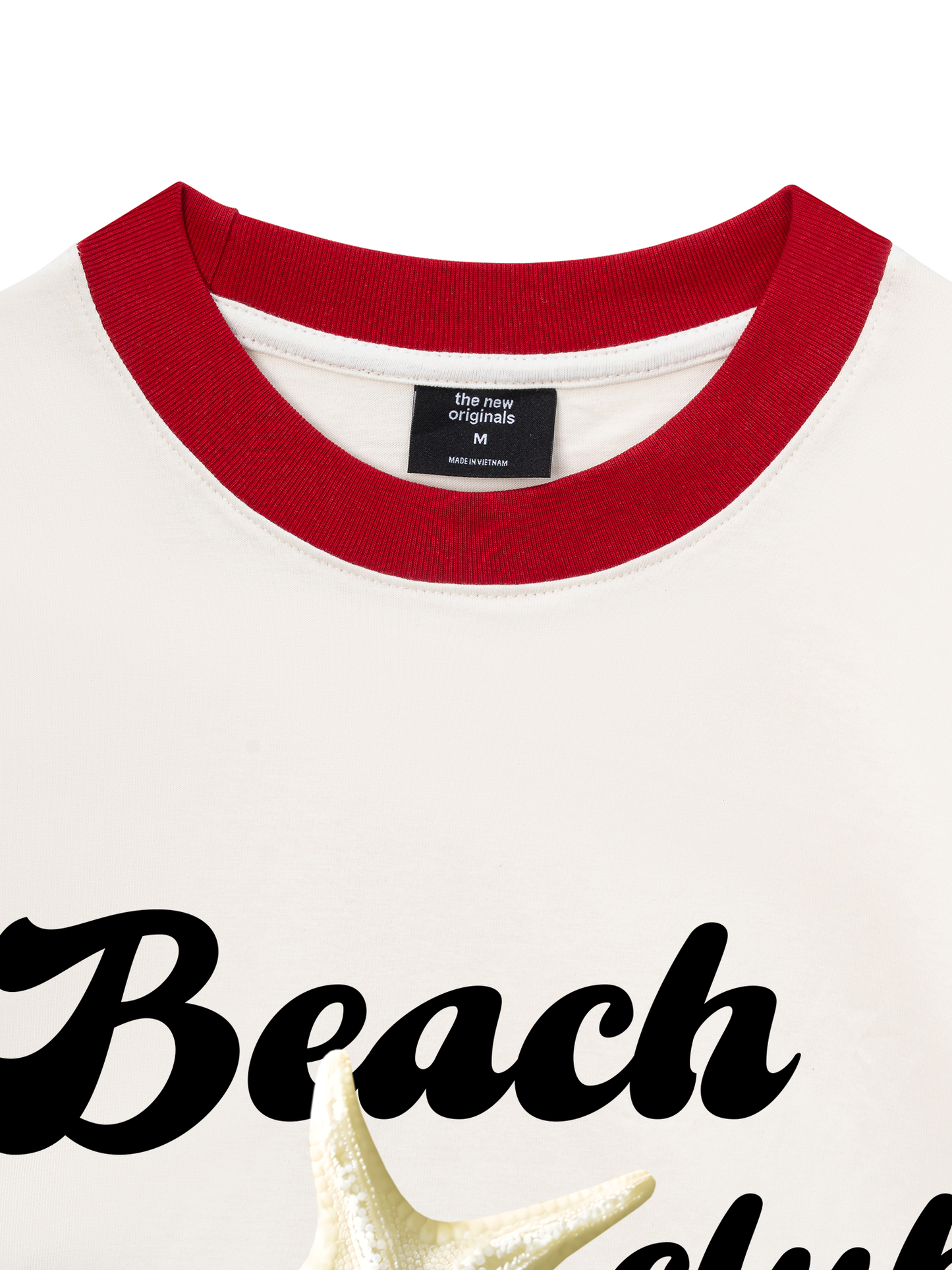 Áo Thun Ringer Relaxed Fit Ocean Beach Club