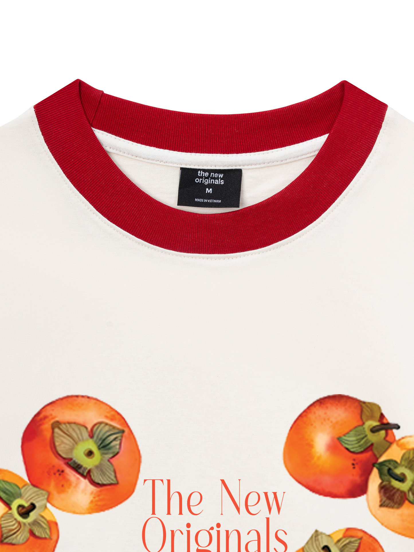 Áo Thun Ringer Relaxed Fit Ripe persimmons