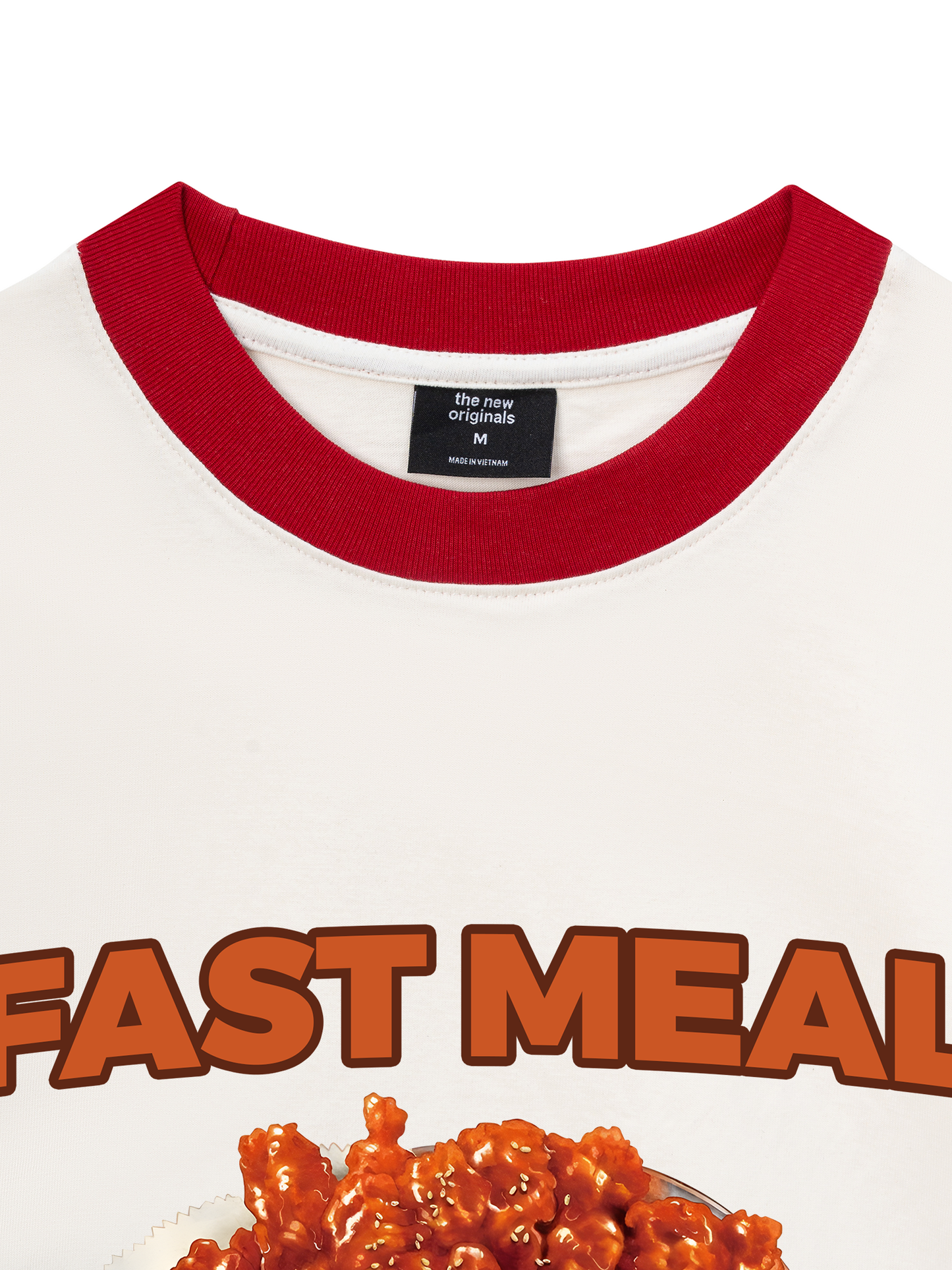 Áo Thun Ringer Relaxed Fit Foody Fast Meal