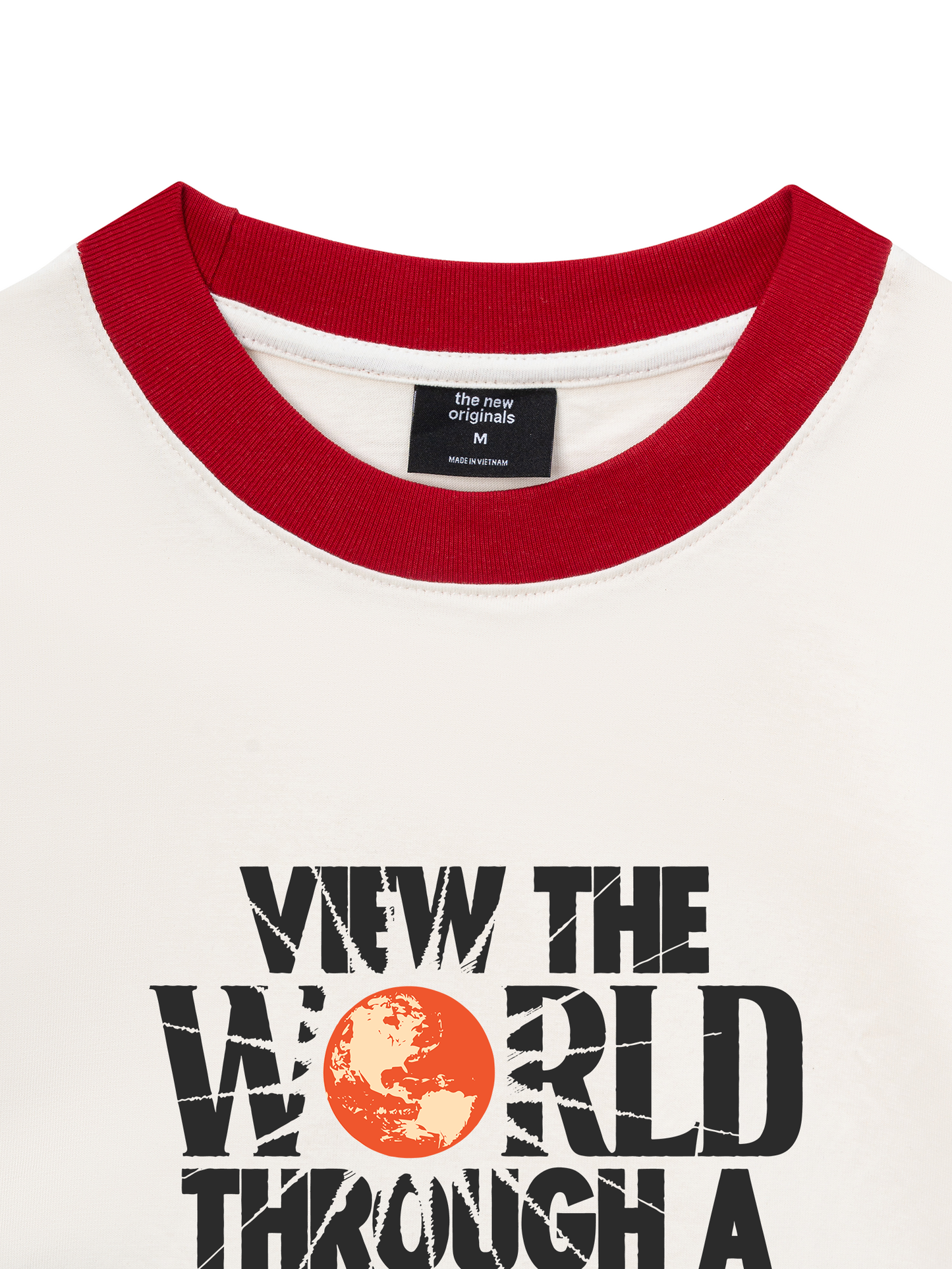 Áo Thun Ringer Relaxed Fit Be Bold View The World Through