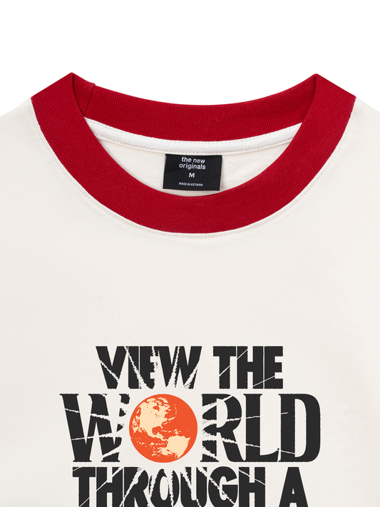 Áo Thun Ringer Relaxed Fit Be Bold View The World Through