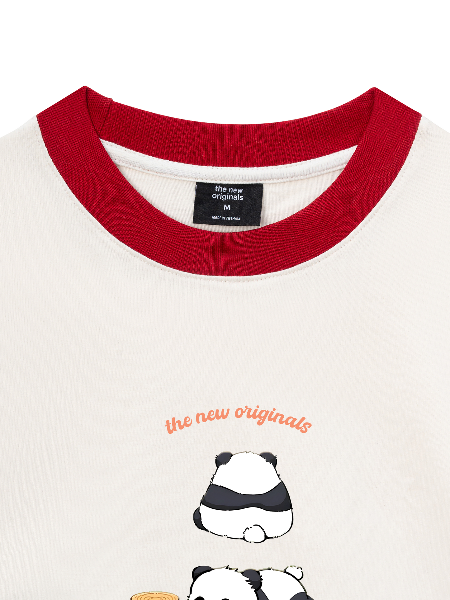 Áo Thun Ringer Relaxed Fit Panda Moooood