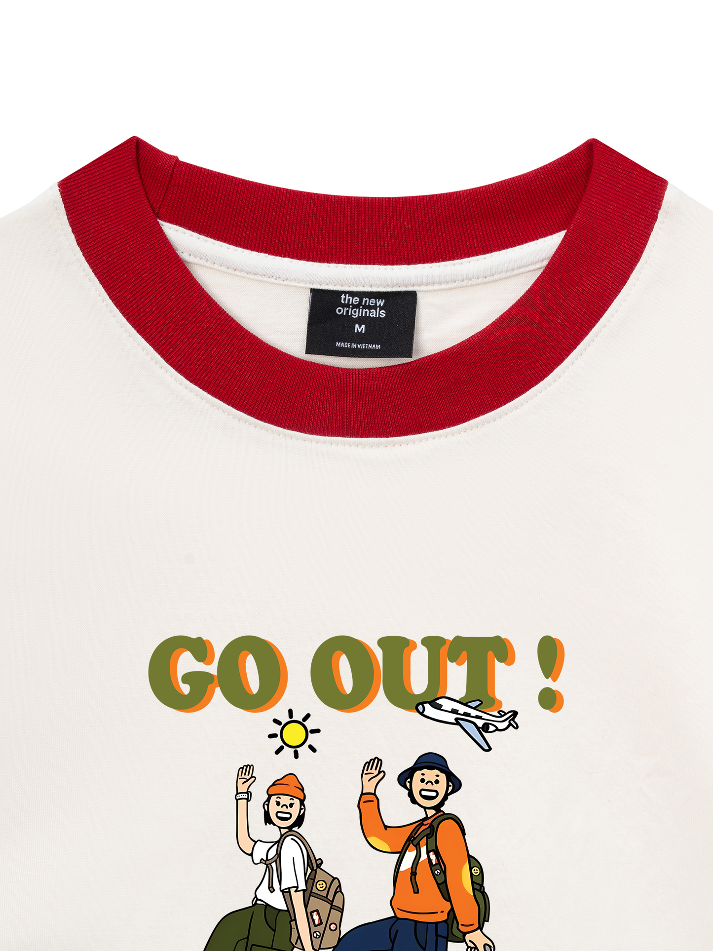 Áo Thun Ringer Relaxed Fit Weekend Go Out