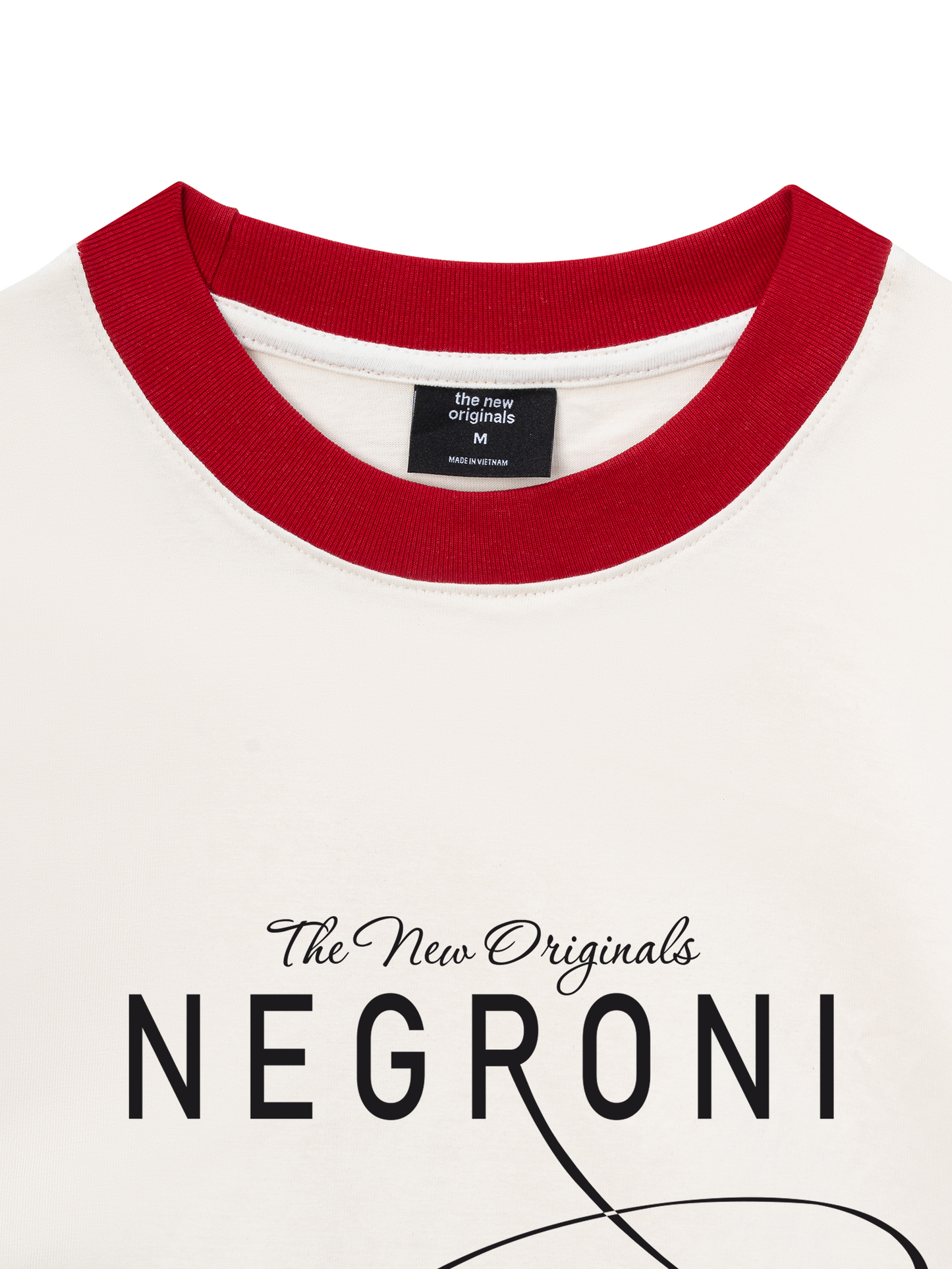 Áo Thun Ringer Relaxed Fit negroni
