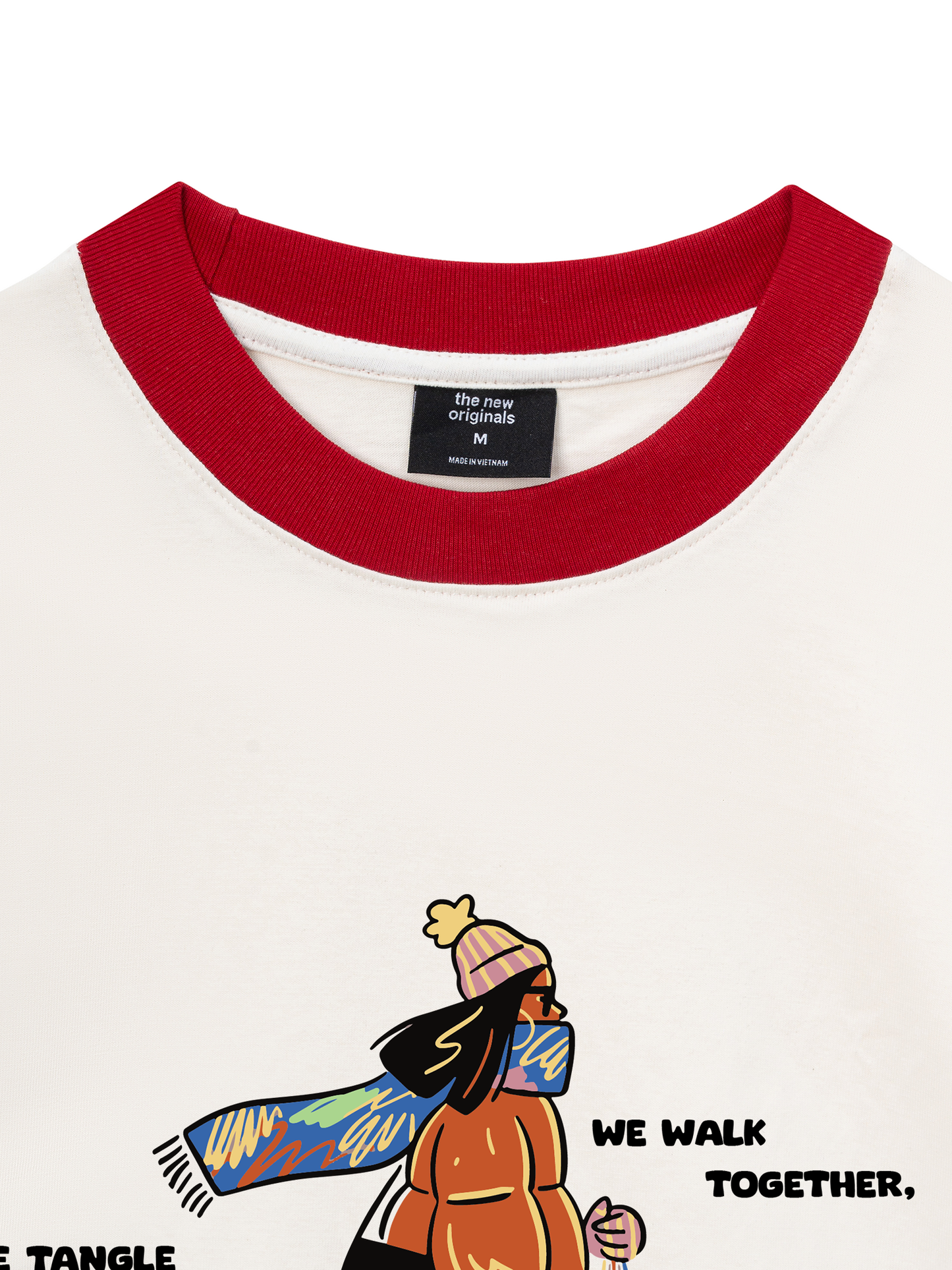 Áo Thun Ringer Relaxed Fit We Walk Together