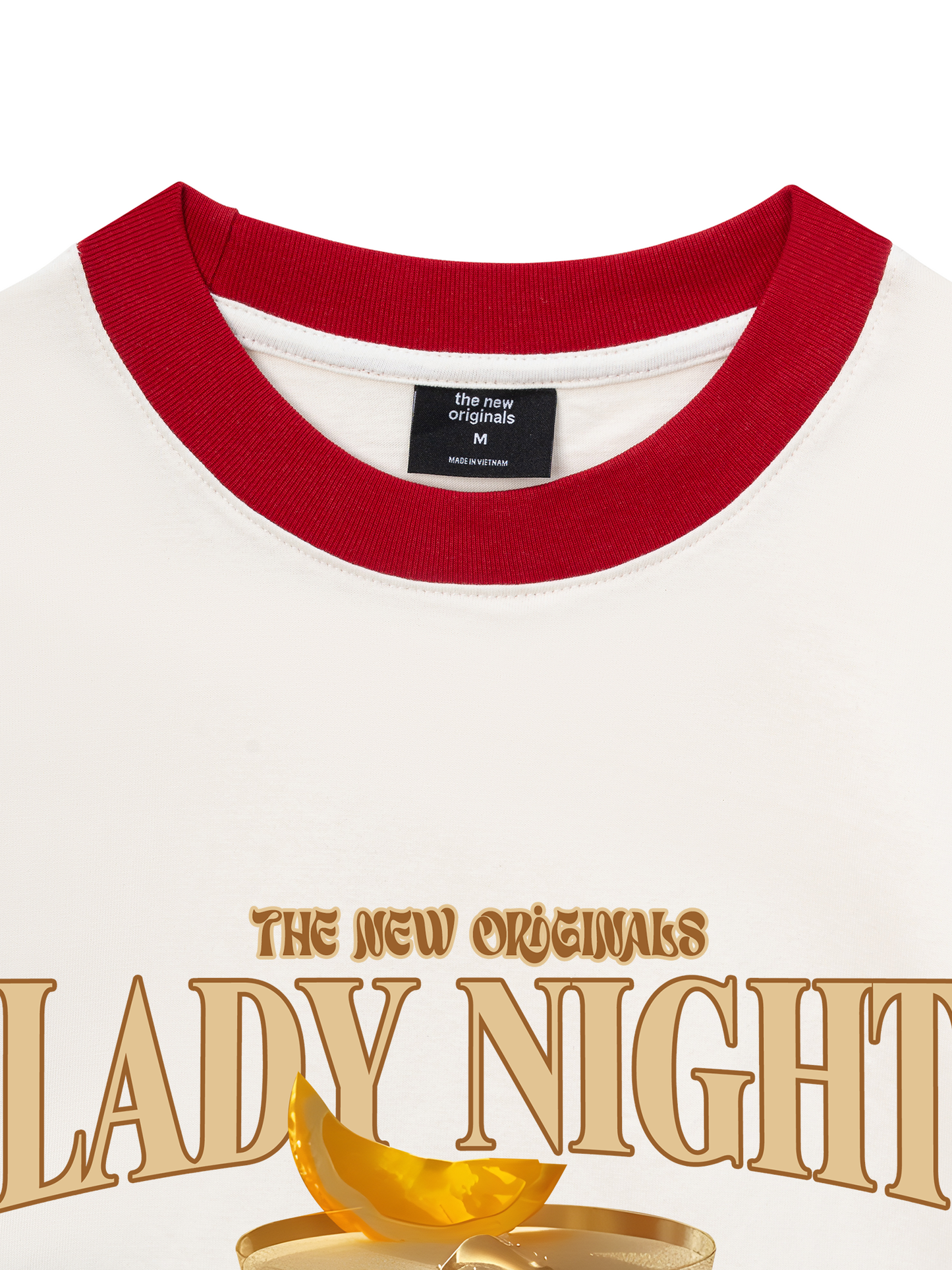 Áo Thun Ringer Relaxed Fit Fresh Lady Night