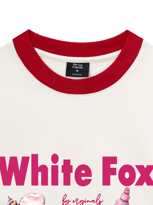 Áo Thun Ringer Relaxed Fit Ocean White Fox