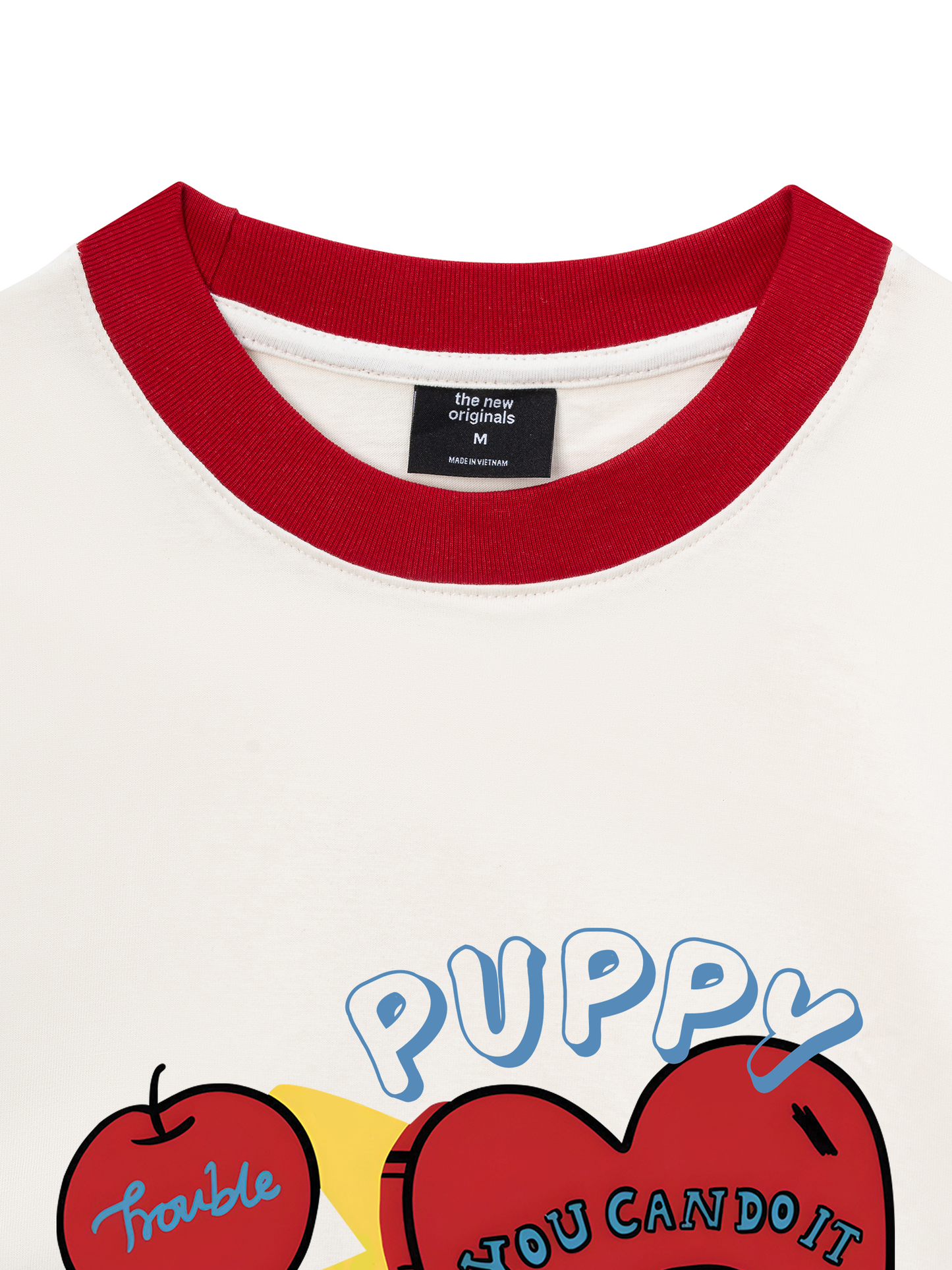 Áo Thun Ringer Relaxed Fit Puppy You Can Do It