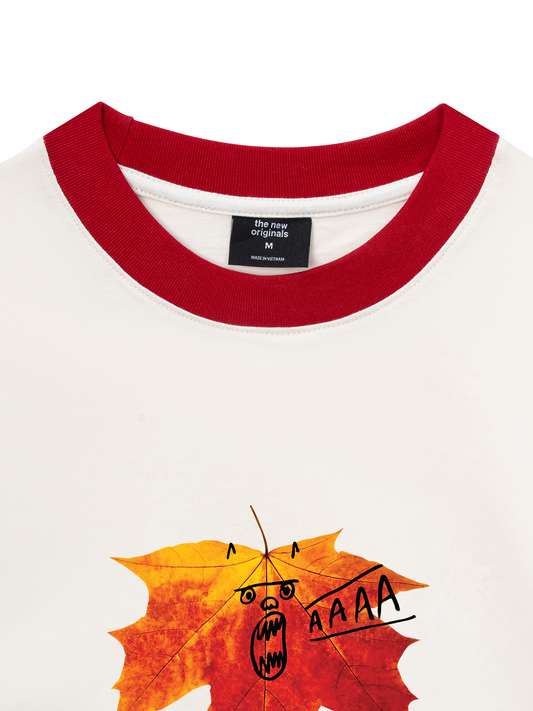 Áo Thun Ringer Relaxed Fit Maple Leaf