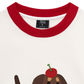Áo Thun Ringer Relaxed Fit Animal Cute Puppy With Cherry