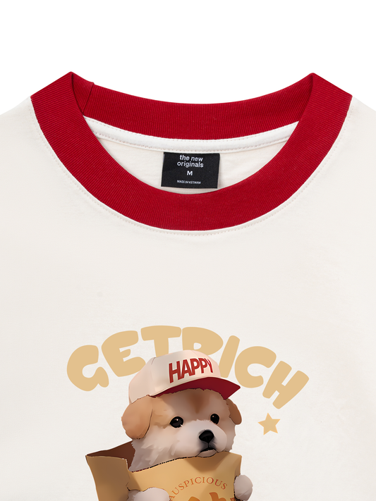 Áo Thun Ringer Relaxed Fit Animal Couple For Boy
