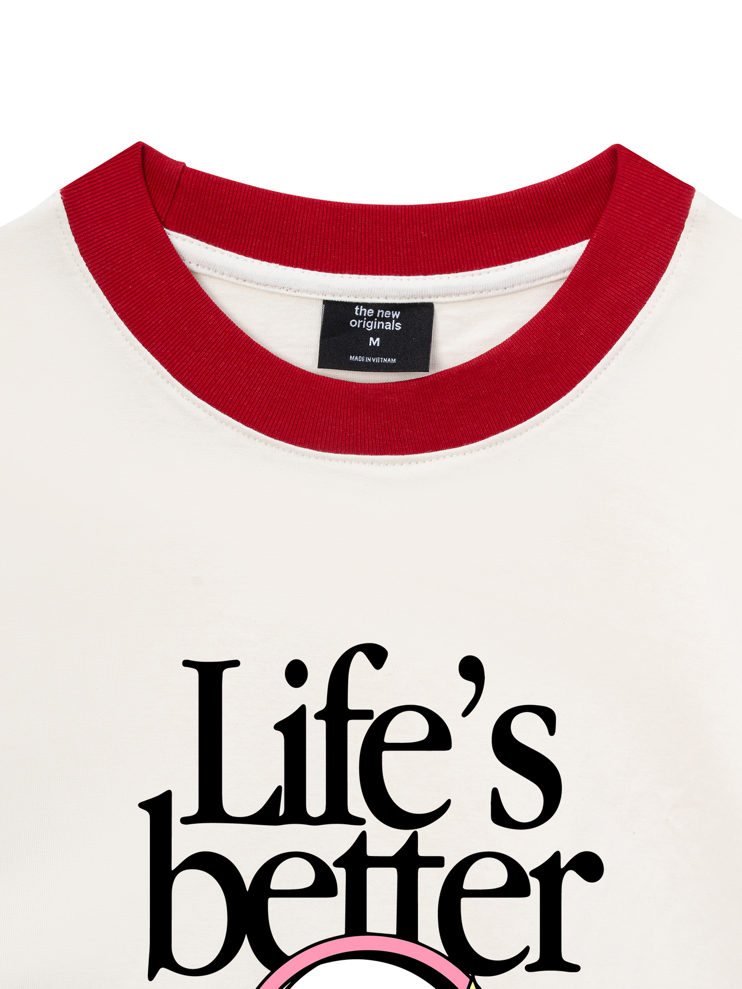 Áo Thun Ringer Relaxed Fit Life_s Better With Music