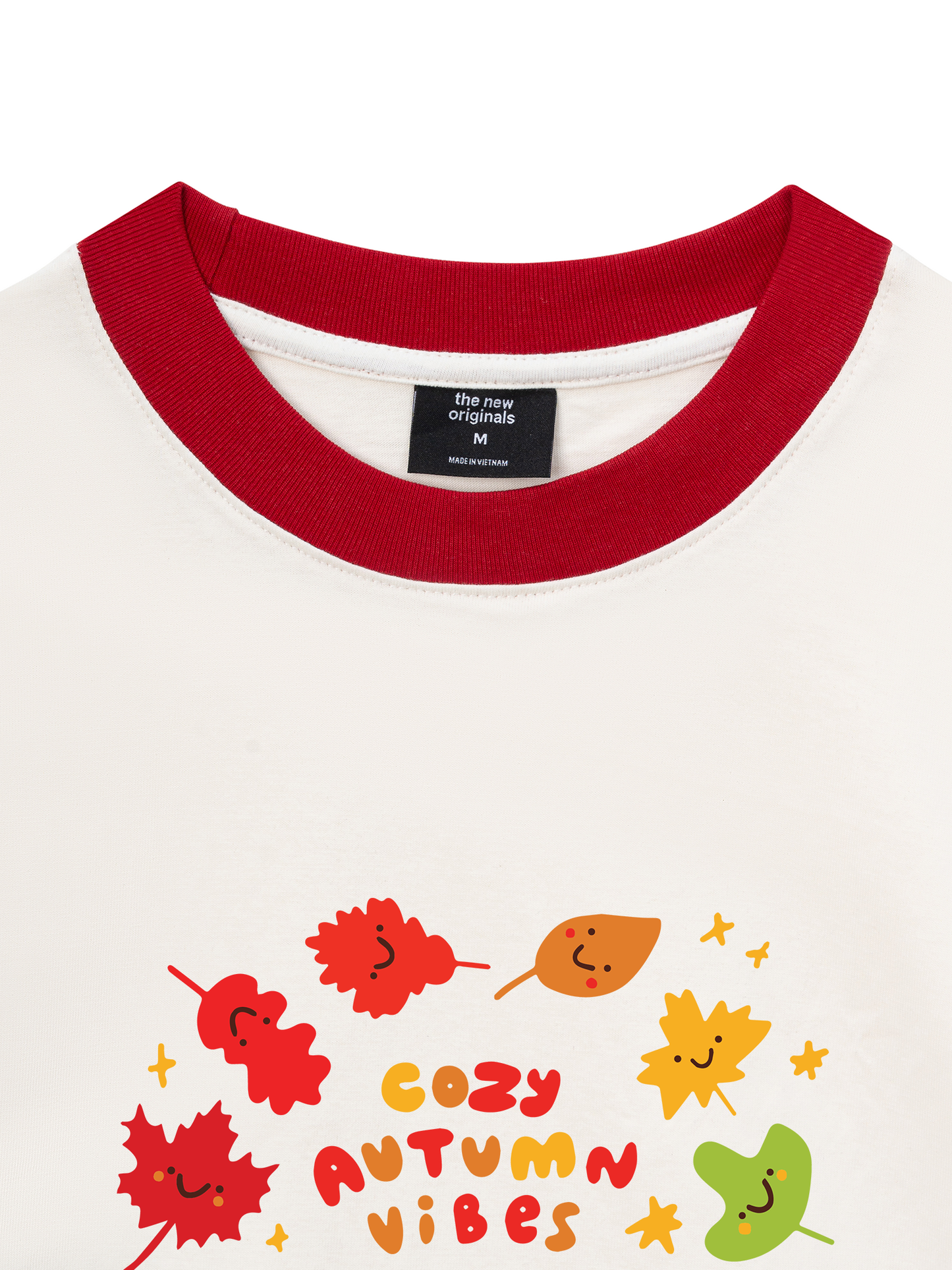 Áo Thun Ringer Relaxed Fit Autumn Cozy Autumn Vibes