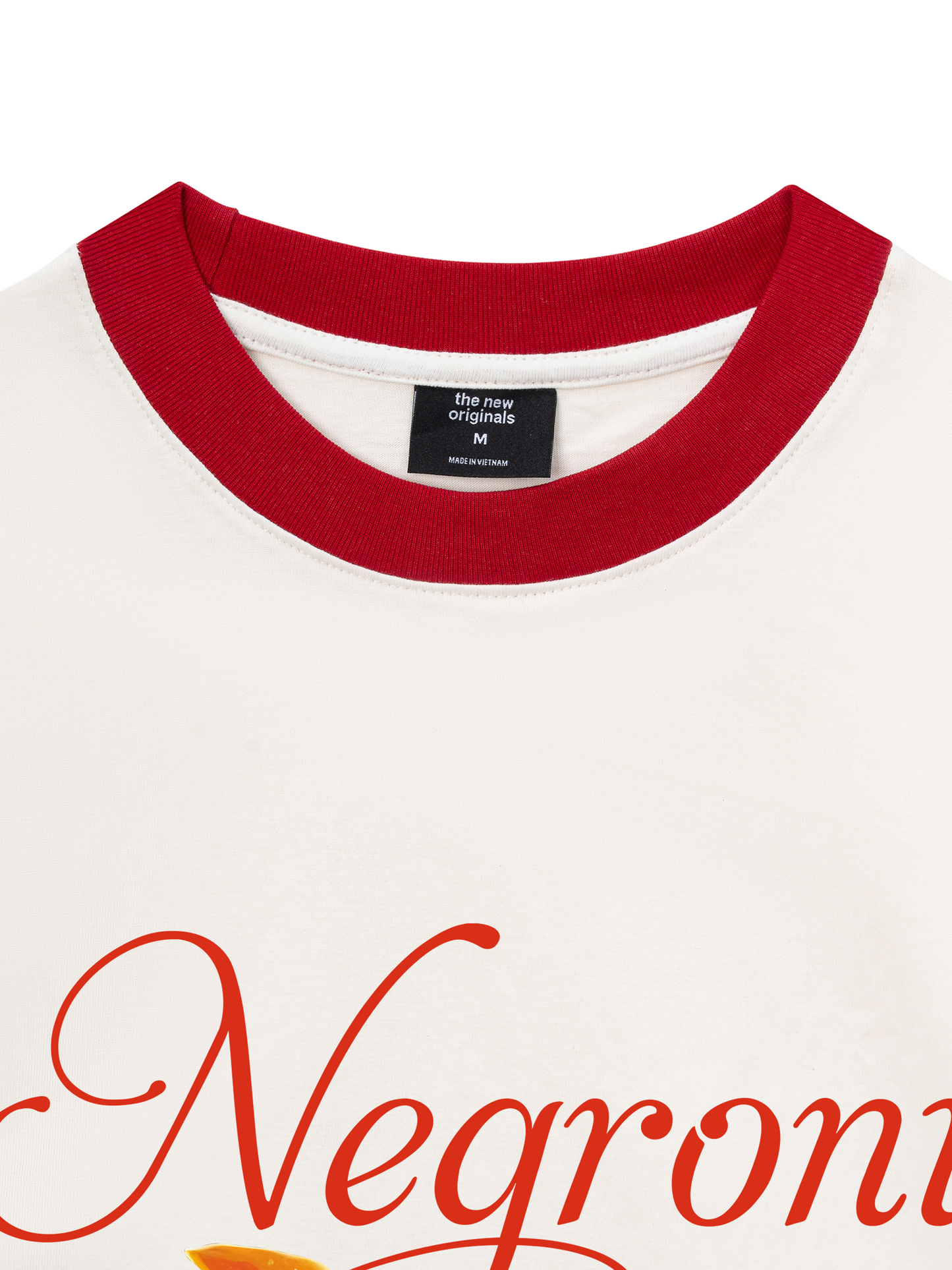 Áo Thun Ringer Relaxed Fit Fresh Red Negroni