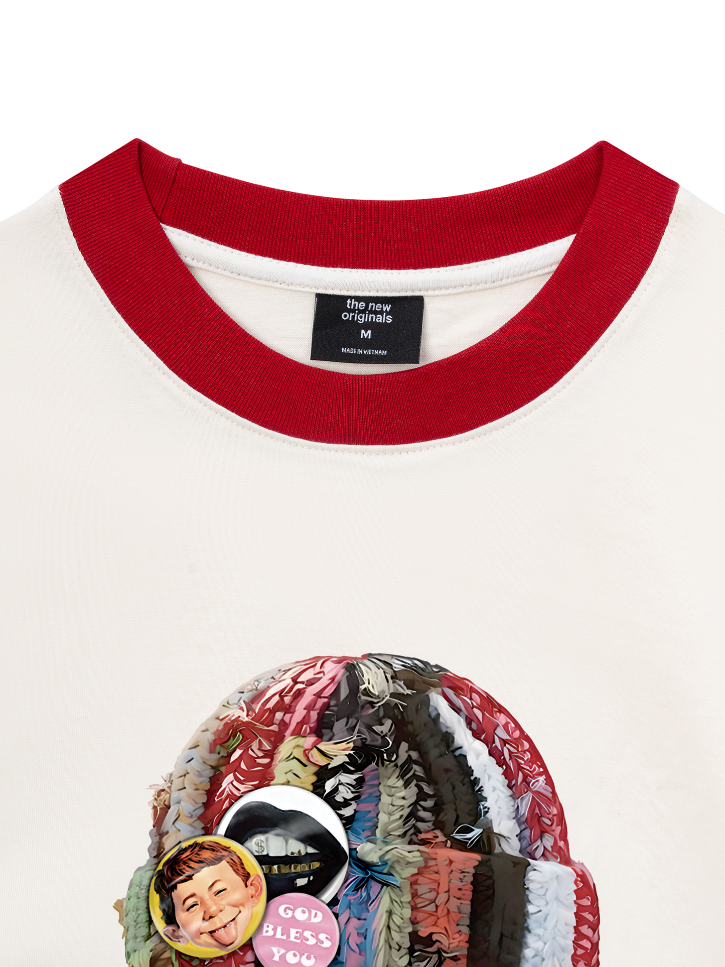 Áo Thun Ringer Relaxed Fit Bad Boy with Knit Cap