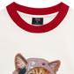 Áo Thun Ringer Relaxed Fit Crazy Cat