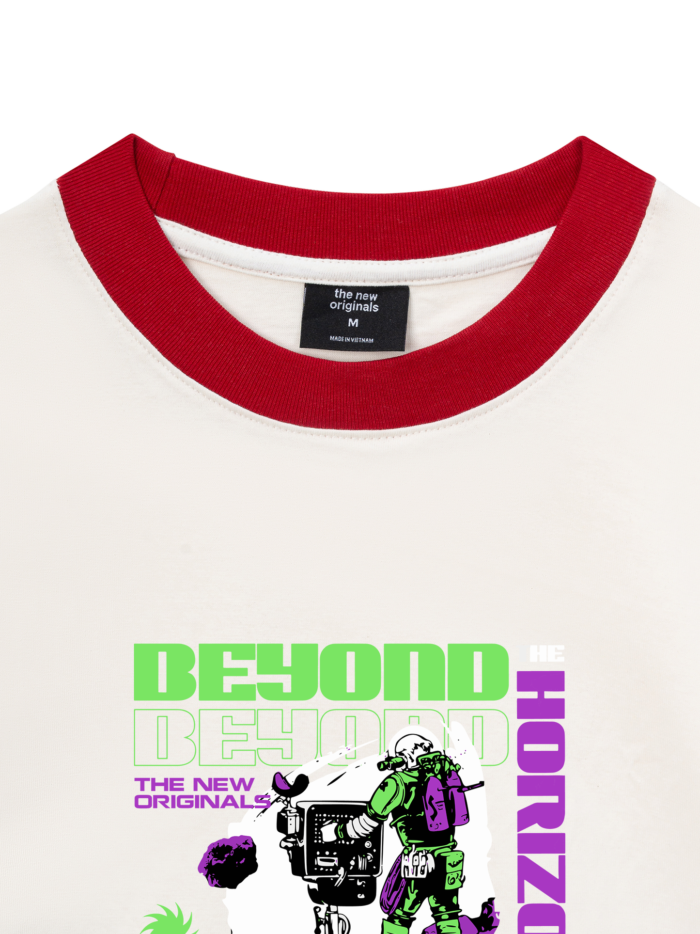 Áo Thun Ringer Relaxed Fit Be Bold Beyond The Horizon