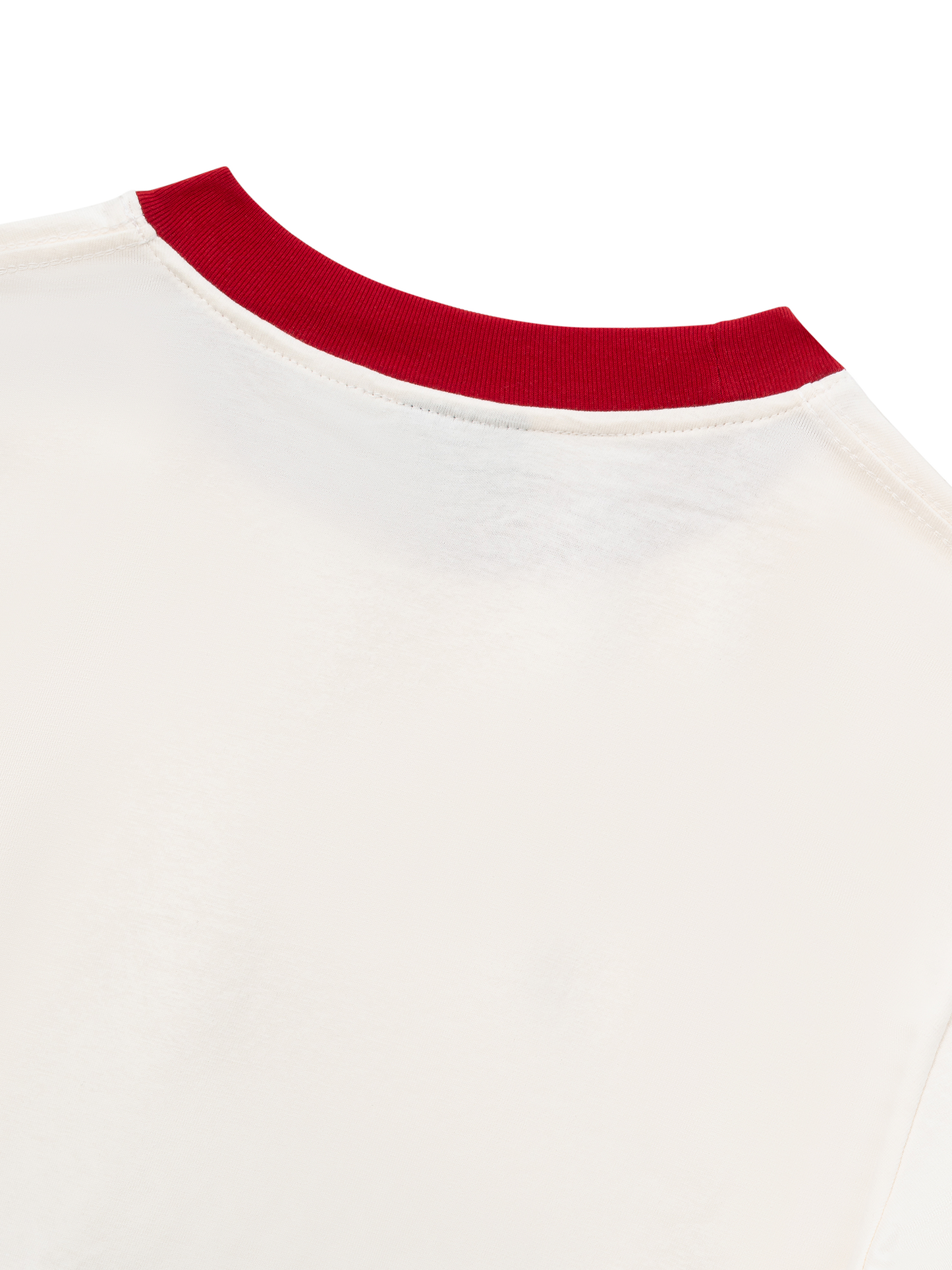 Áo Thun Ringer Relaxed Fit Summer Vibes Red LOve