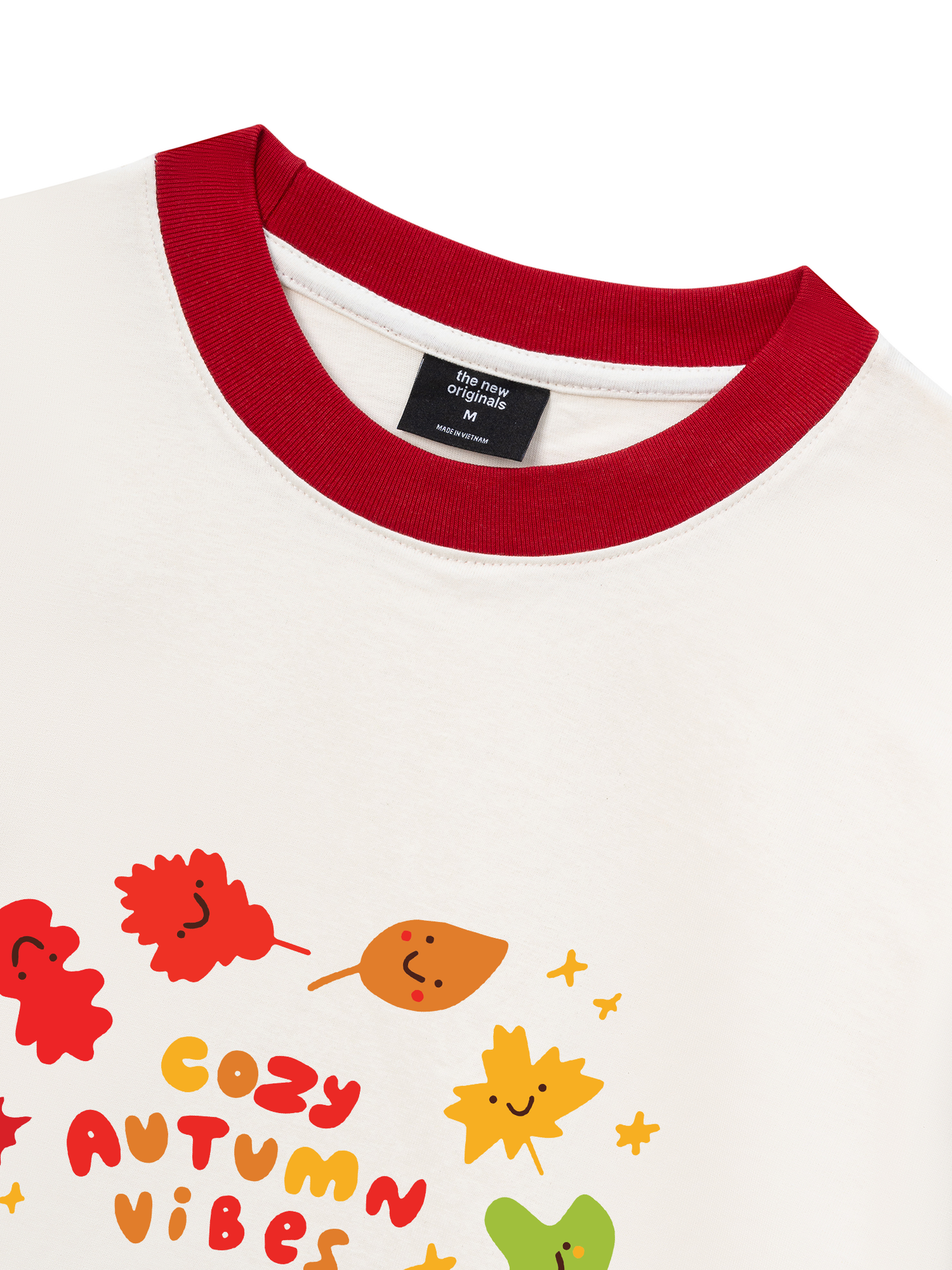 Áo Thun Ringer Relaxed Fit Autumn Cozy Autumn Vibes