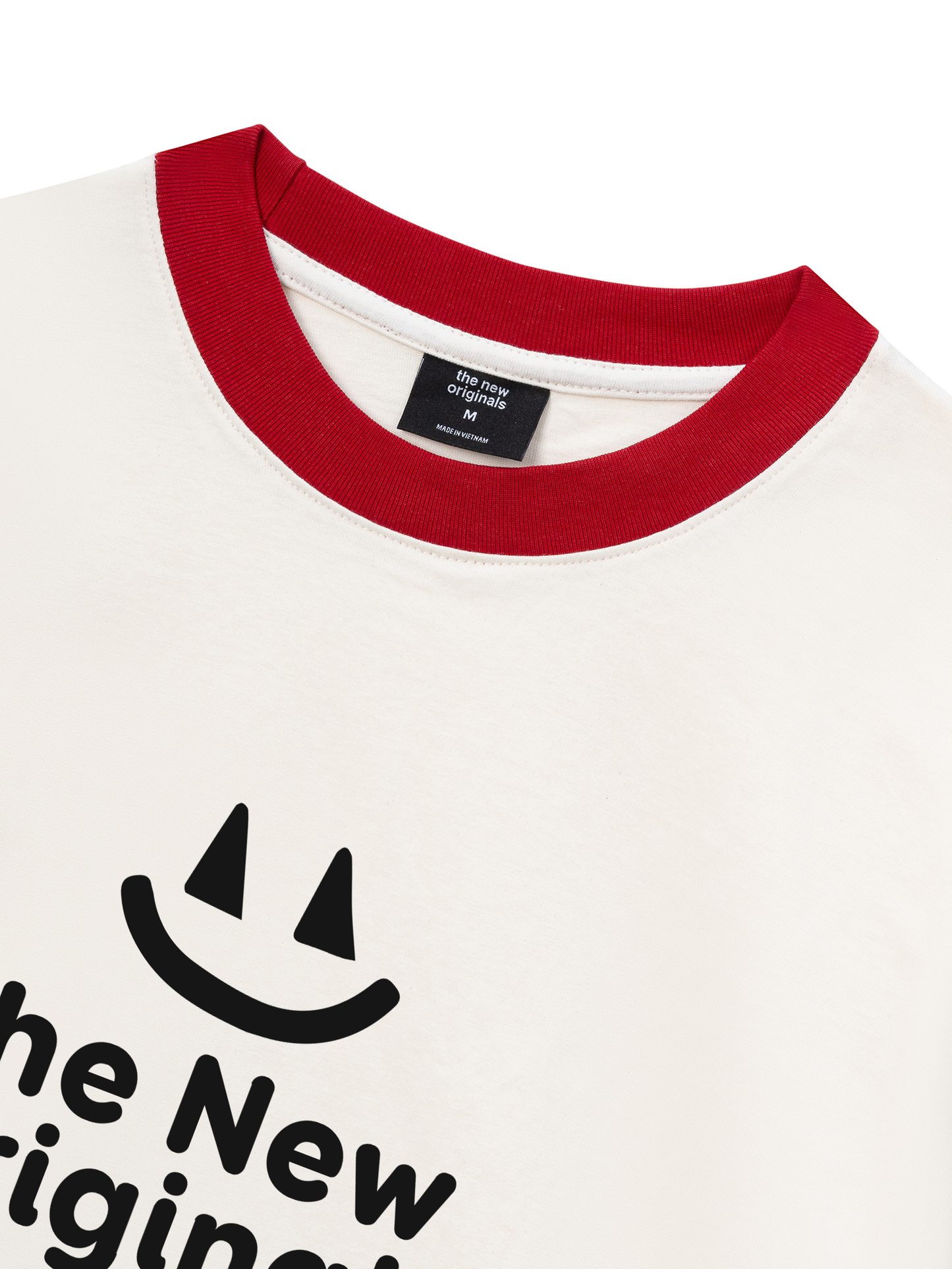 Áo Thun Ringer Relaxed Fit Be Bold Simple Smile