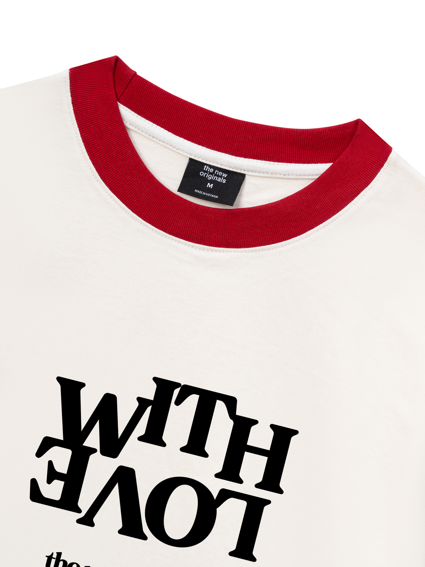 Áo Thun Ringer Relaxed Fit Life Vibe With Love