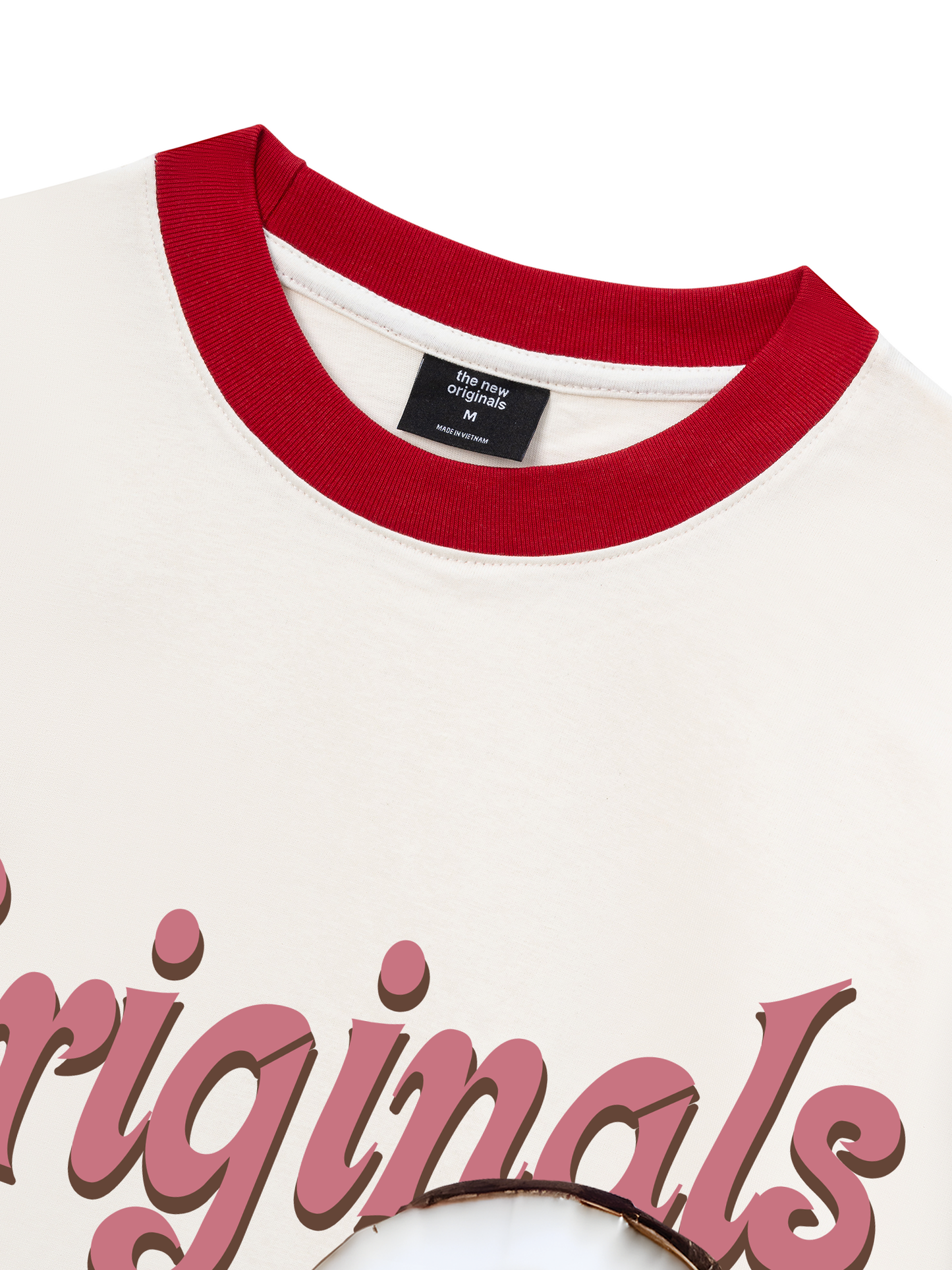 Áo Thun Ringer Relaxed Fit Summer Vibes Pink Girl Beachy
