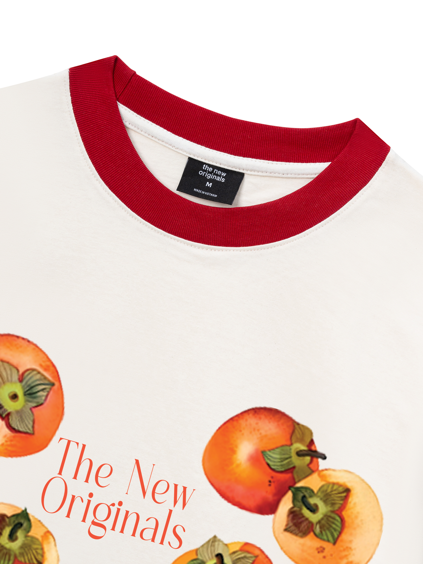 Áo Thun Ringer Relaxed Fit Ripe persimmons