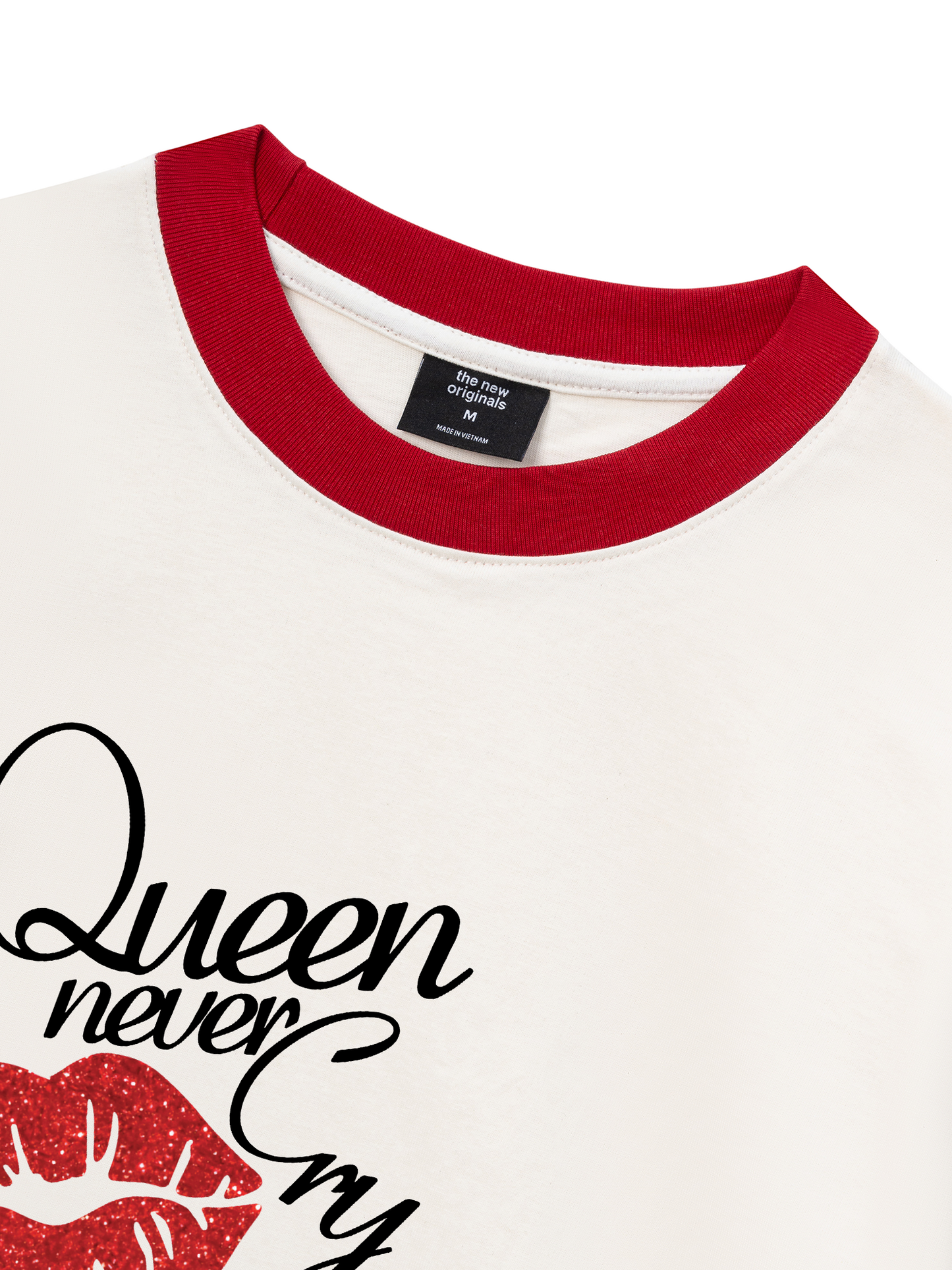 Áo Thun Ringer Relaxed Fit Queen never cry