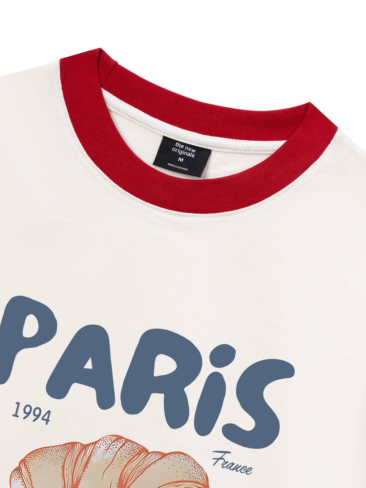 Áo Thun Ringer Relaxed Fit Paris Coissant
