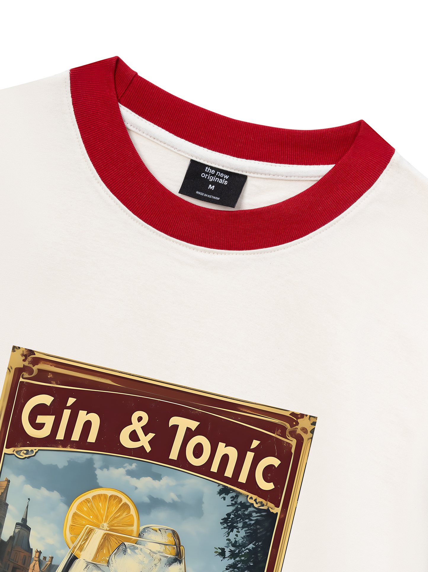 Áo Thun Ringer Relaxed Fit Fresh Gin And Tonic