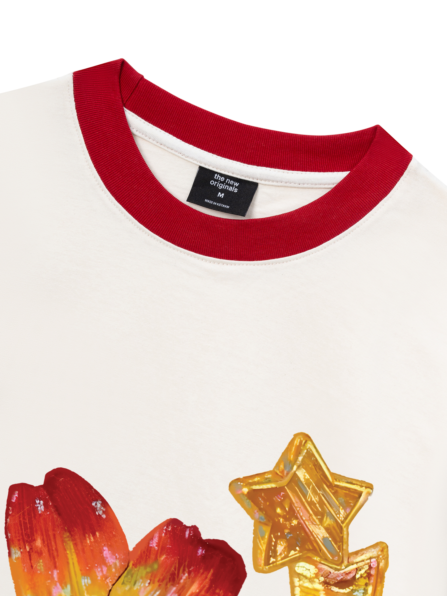 Áo Thun Ringer Relaxed Fit Blooming in the Stars