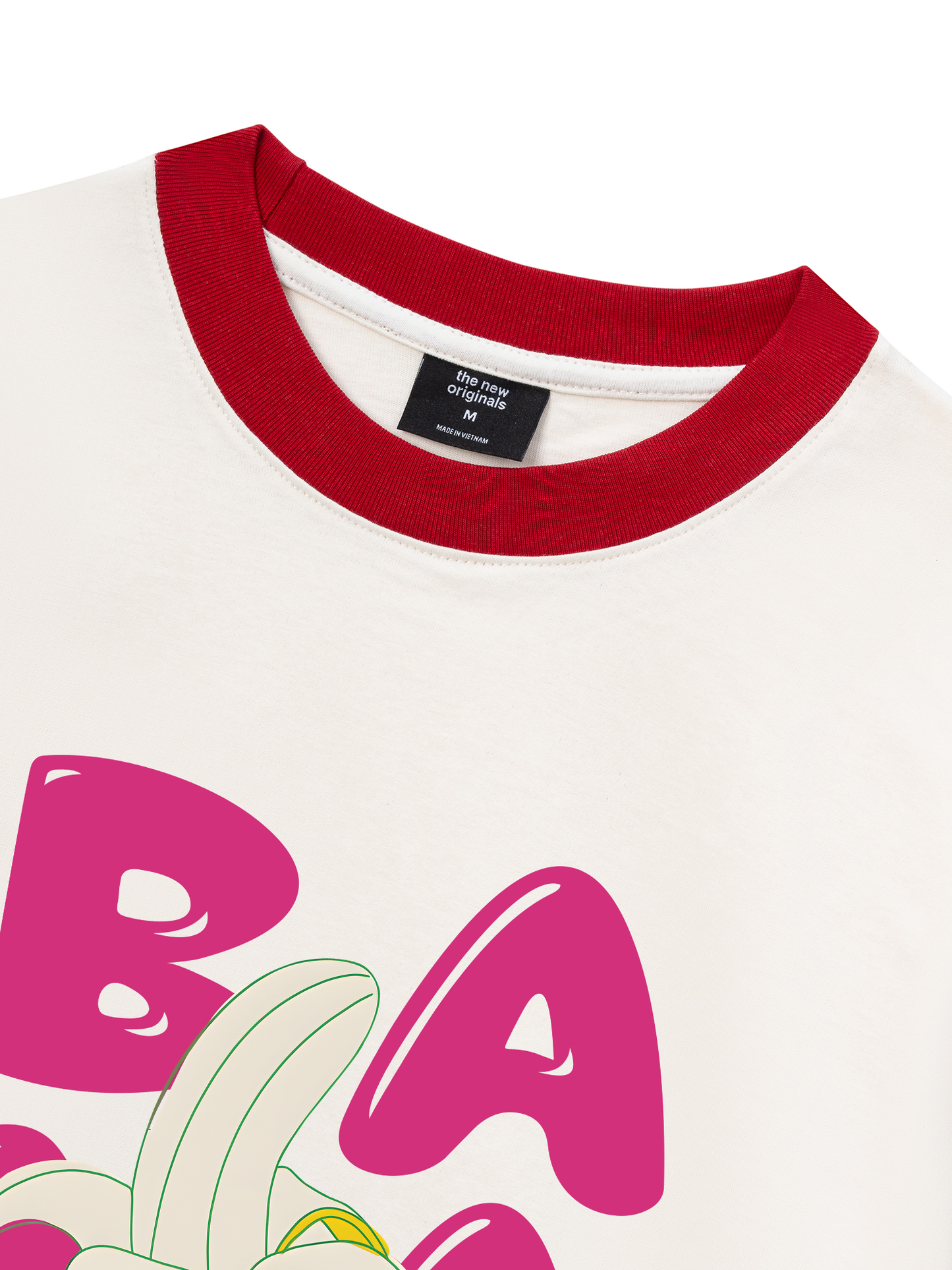 Áo Thun Ringer Relaxed Fit Suummer Vibes Cute Banana