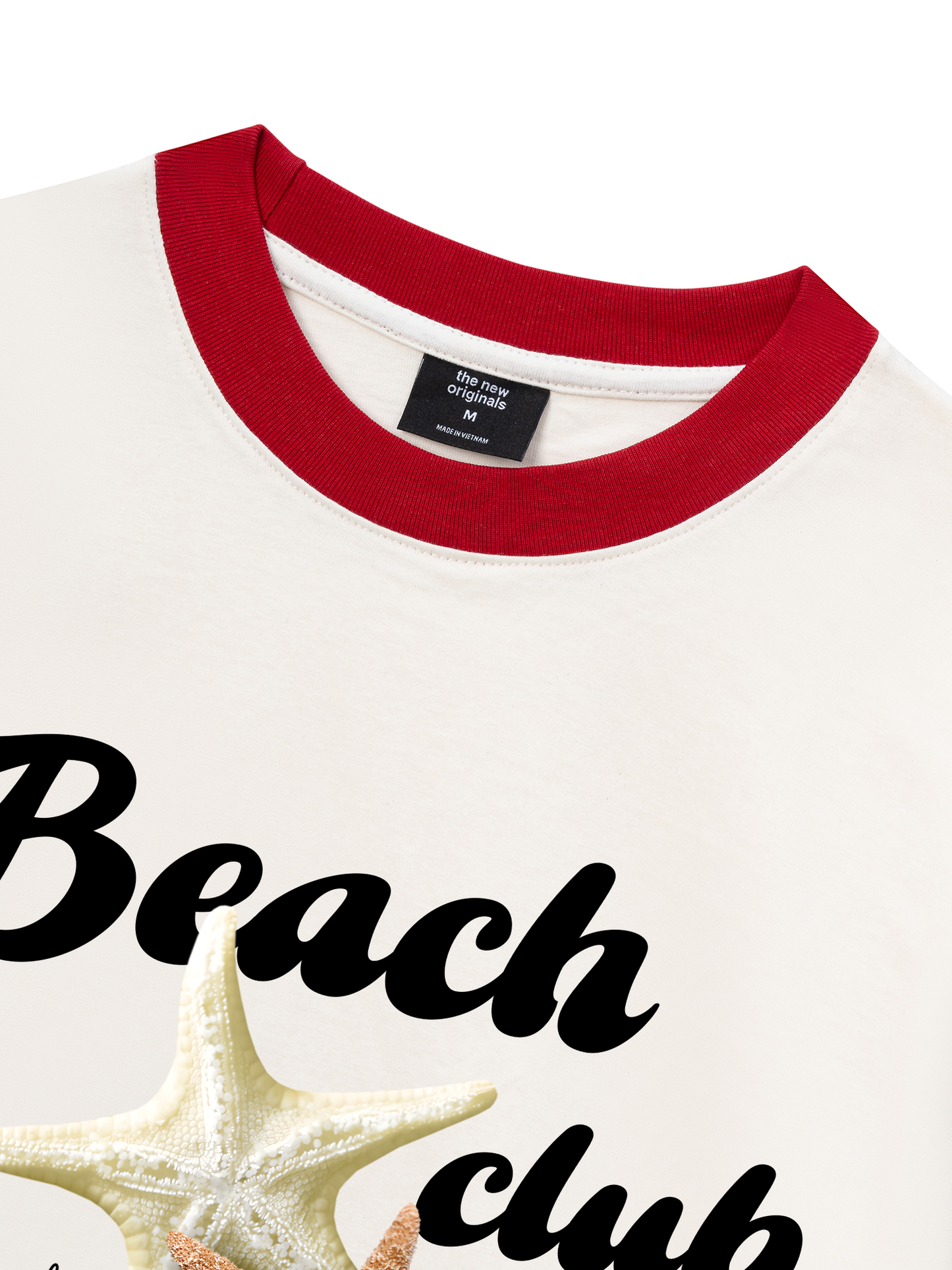 Áo Thun Ringer Relaxed Fit Ocean Beach Club
