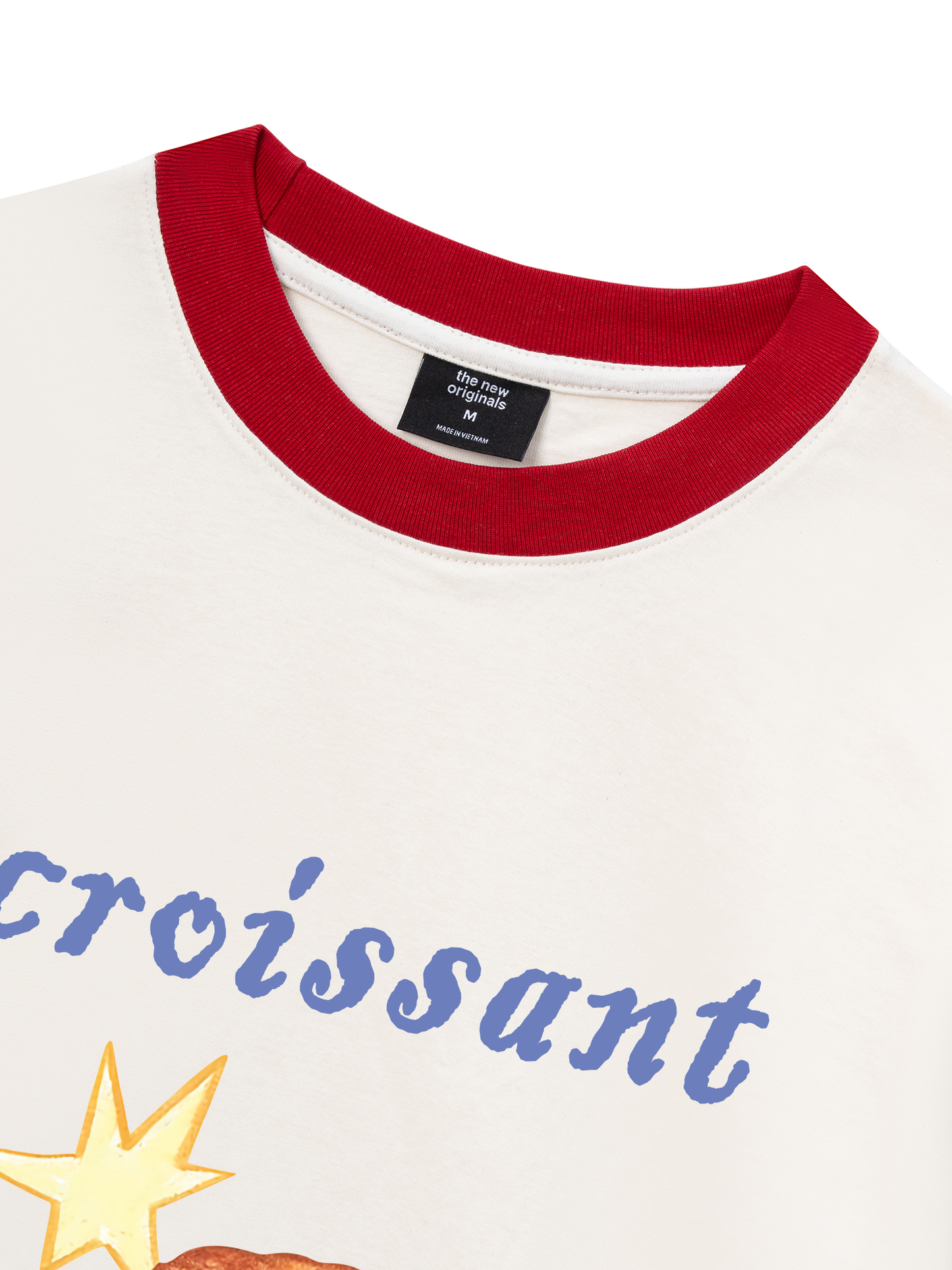 Áo Thun Ringer Relaxed Fit Croissant