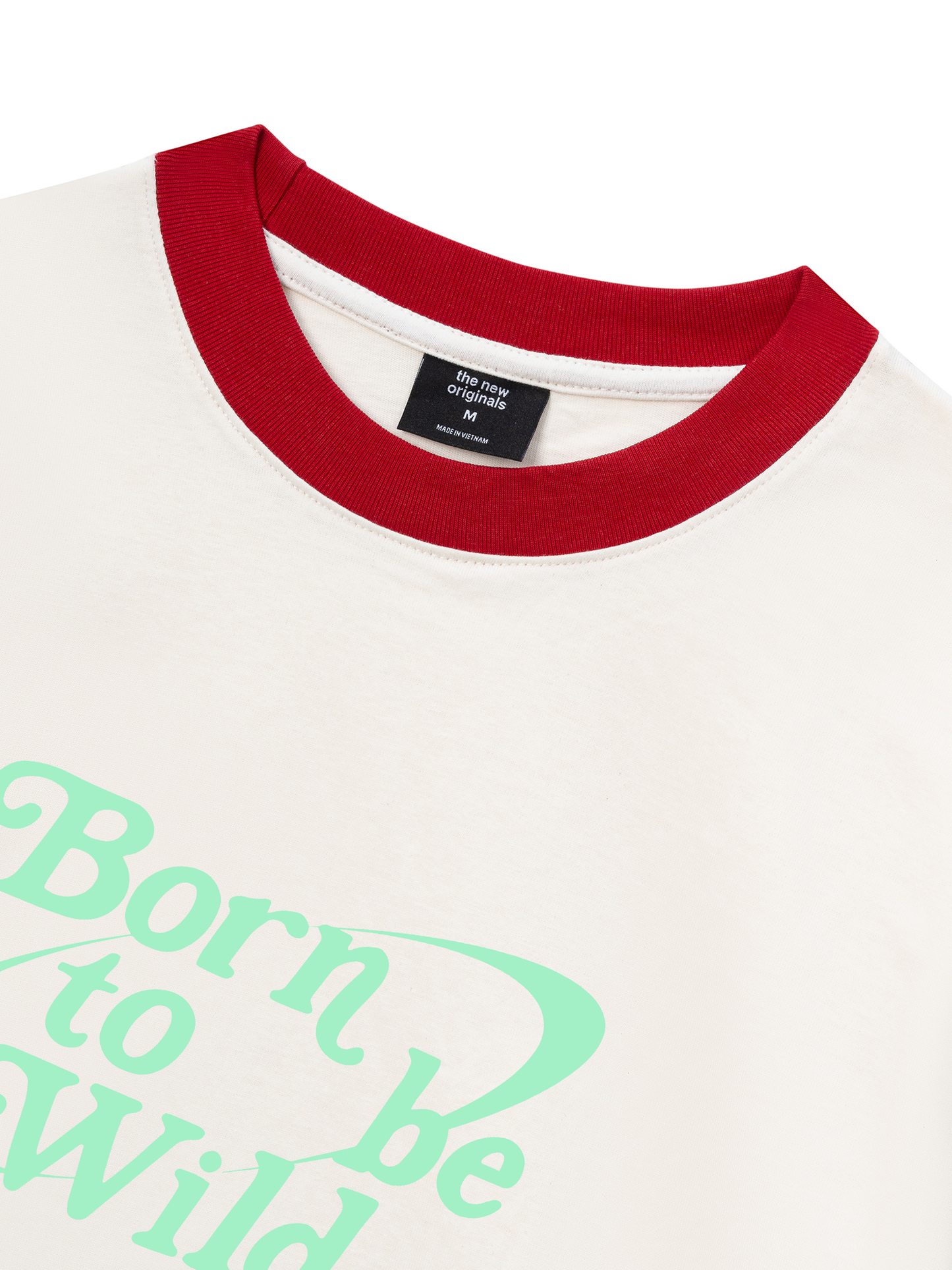 Áo Thun Ringer Relaxed Fit Born To Be Wild