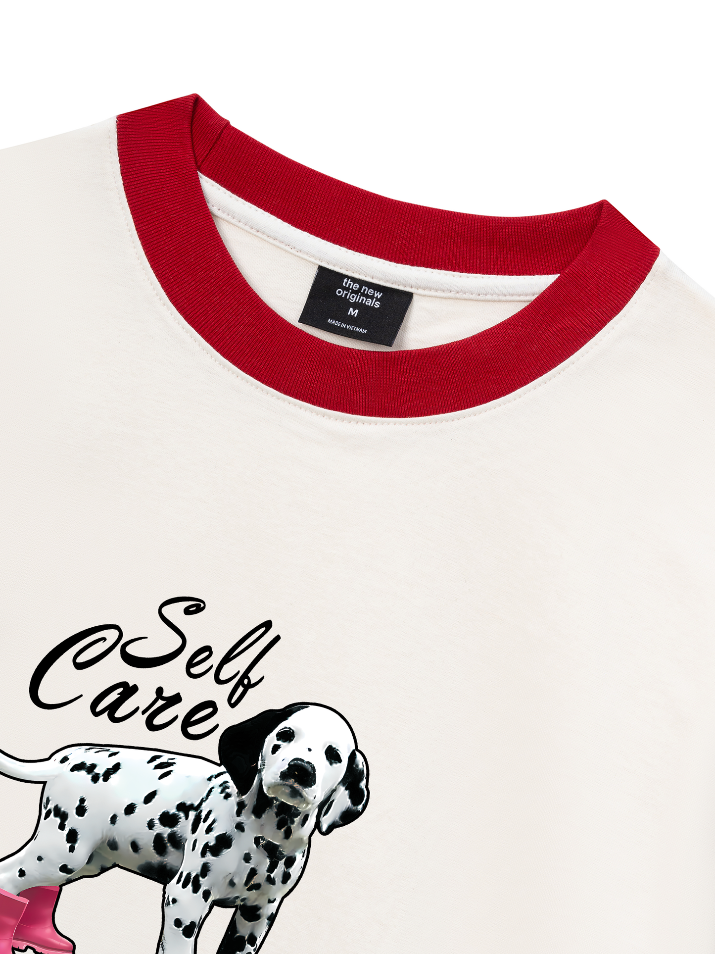 Áo Thun Ringer Relaxed Fit Animal Rainy Puppy