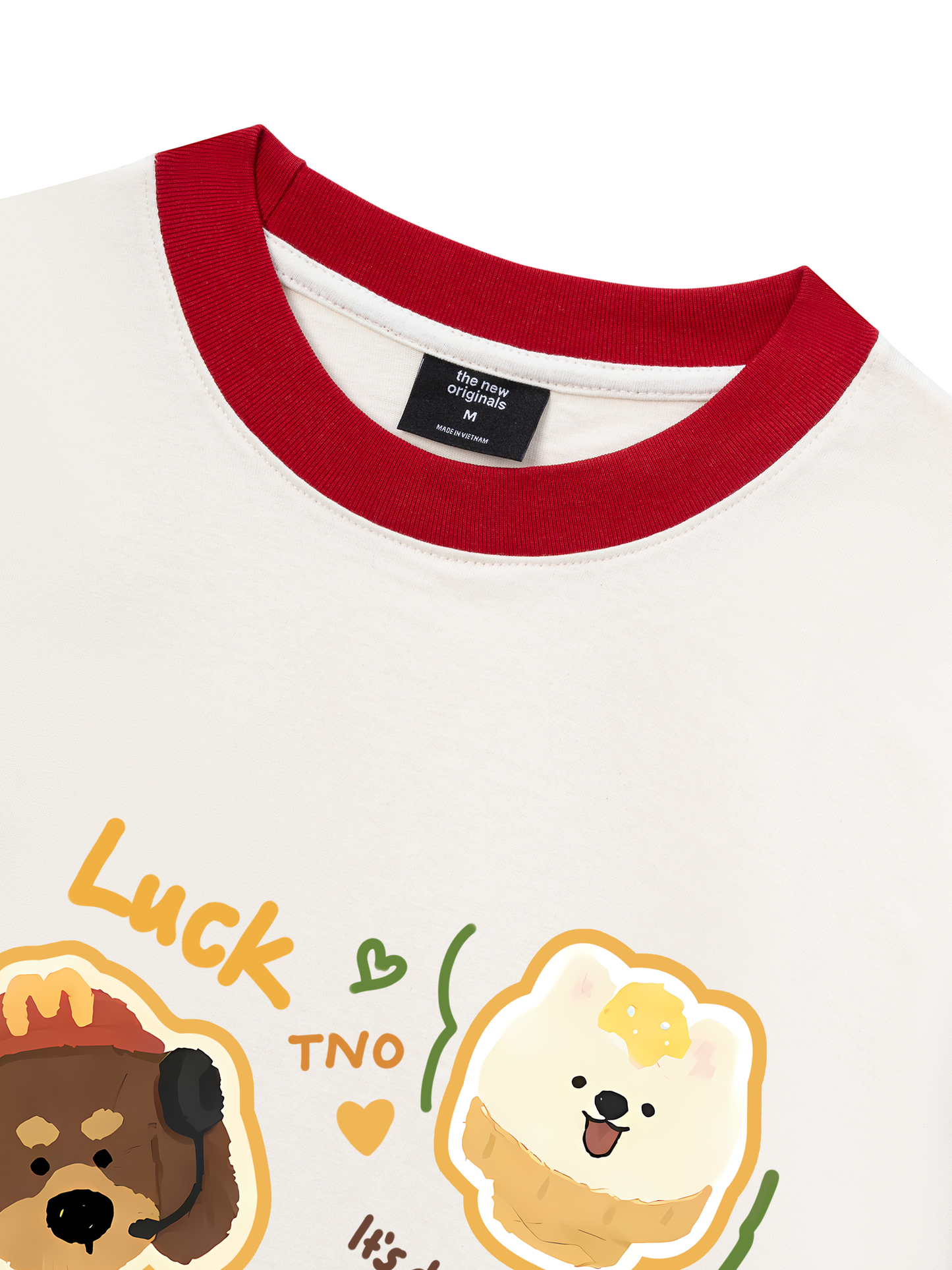 Áo Thun Ringer Relaxed Fit Sweet Pastry Cute Humburger