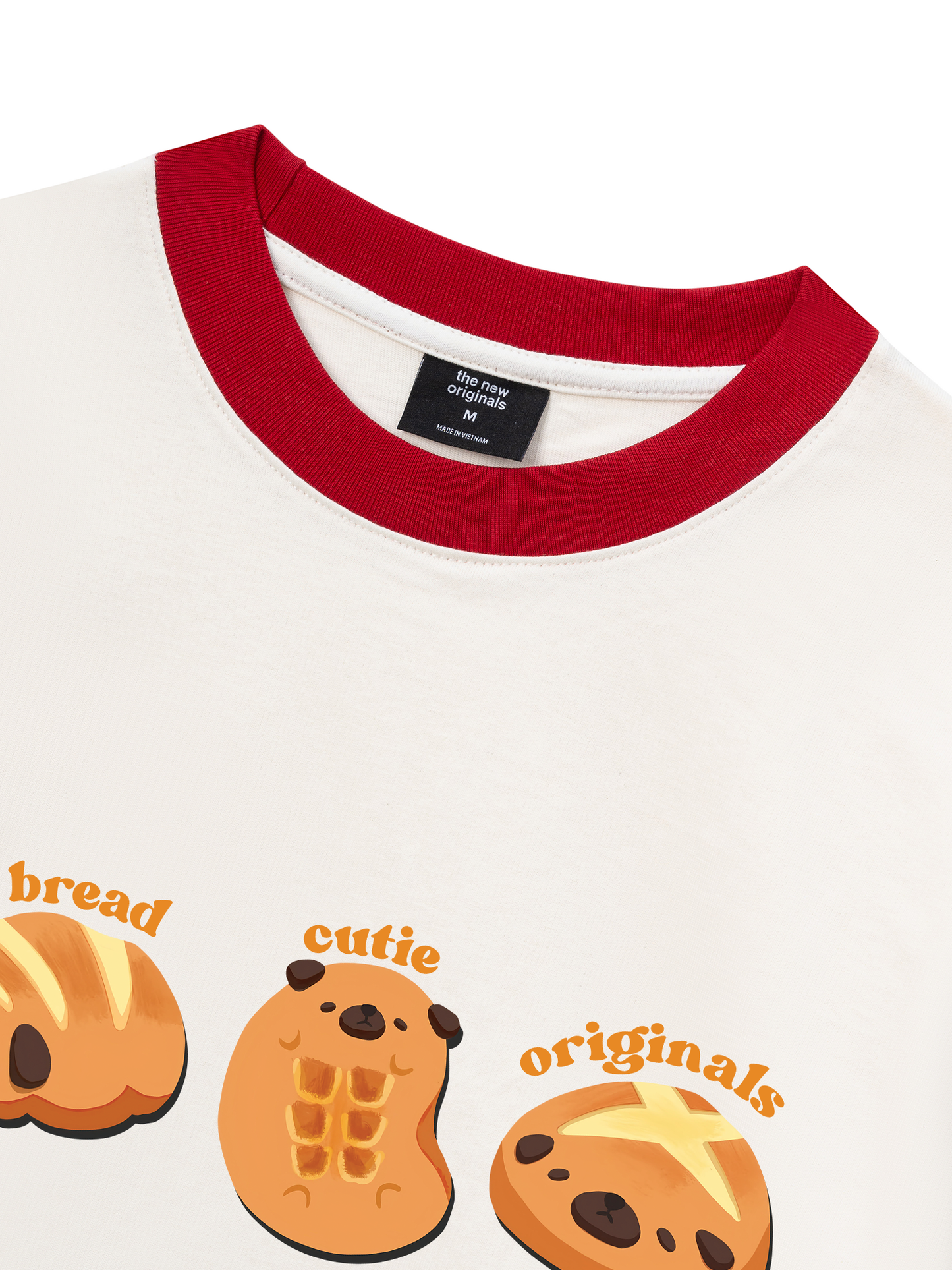Áo Thun Ringer Relaxed Fit Cutie Bread