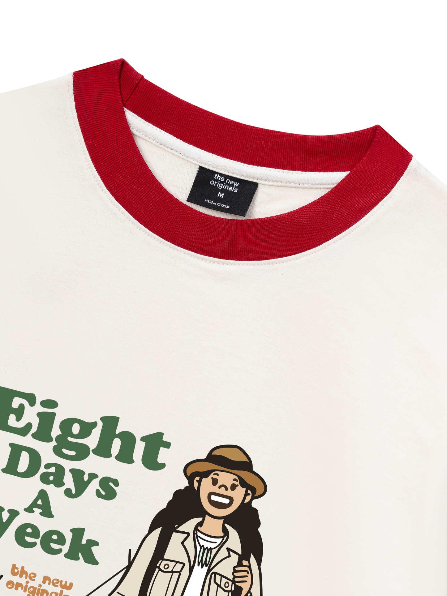 Áo Thun Ringer Relaxed Fit Eight Days A Week Girl
